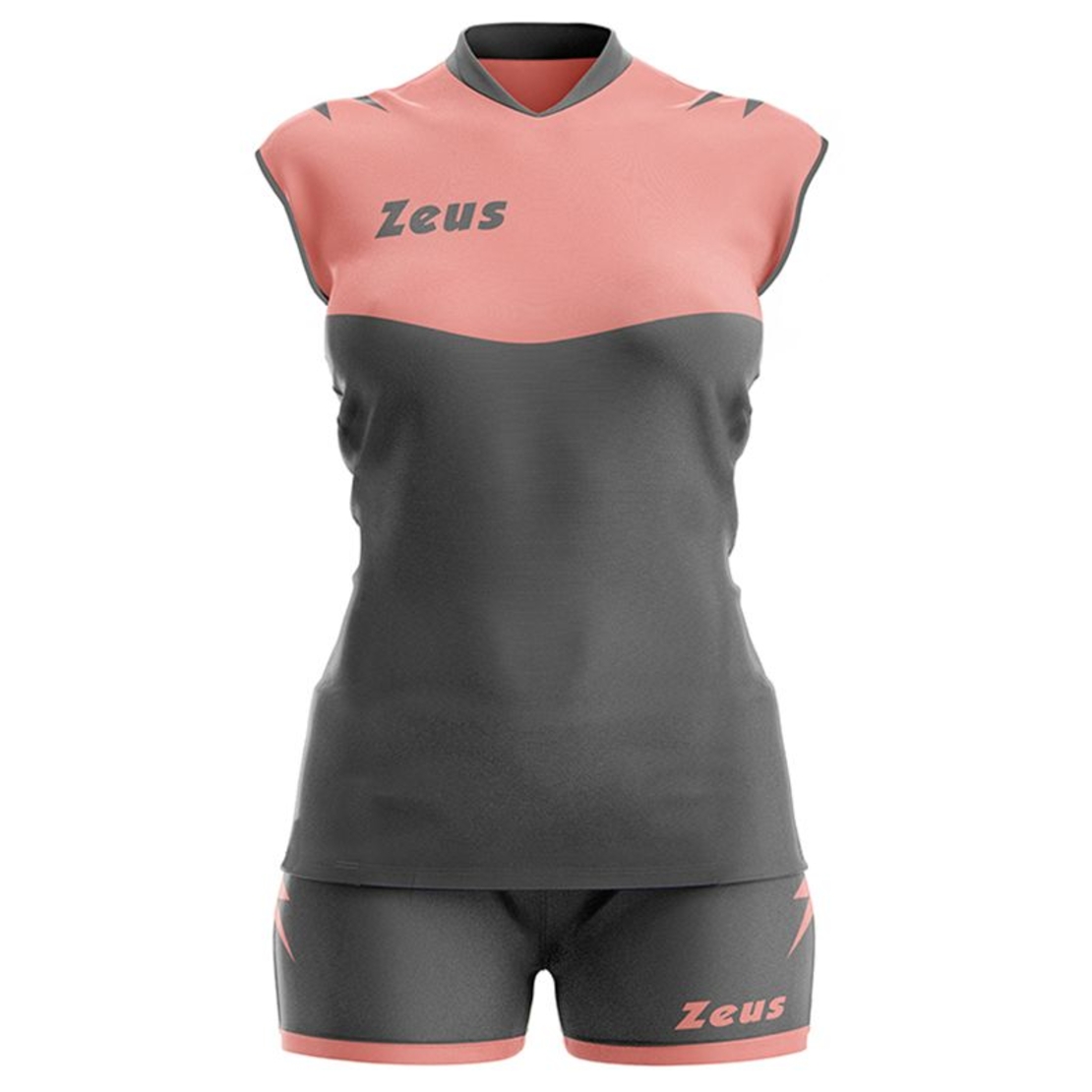 Волейболен Екип ZEUS Kit Volley Sara Slim Fit Dark Grey/Rosa Corallo