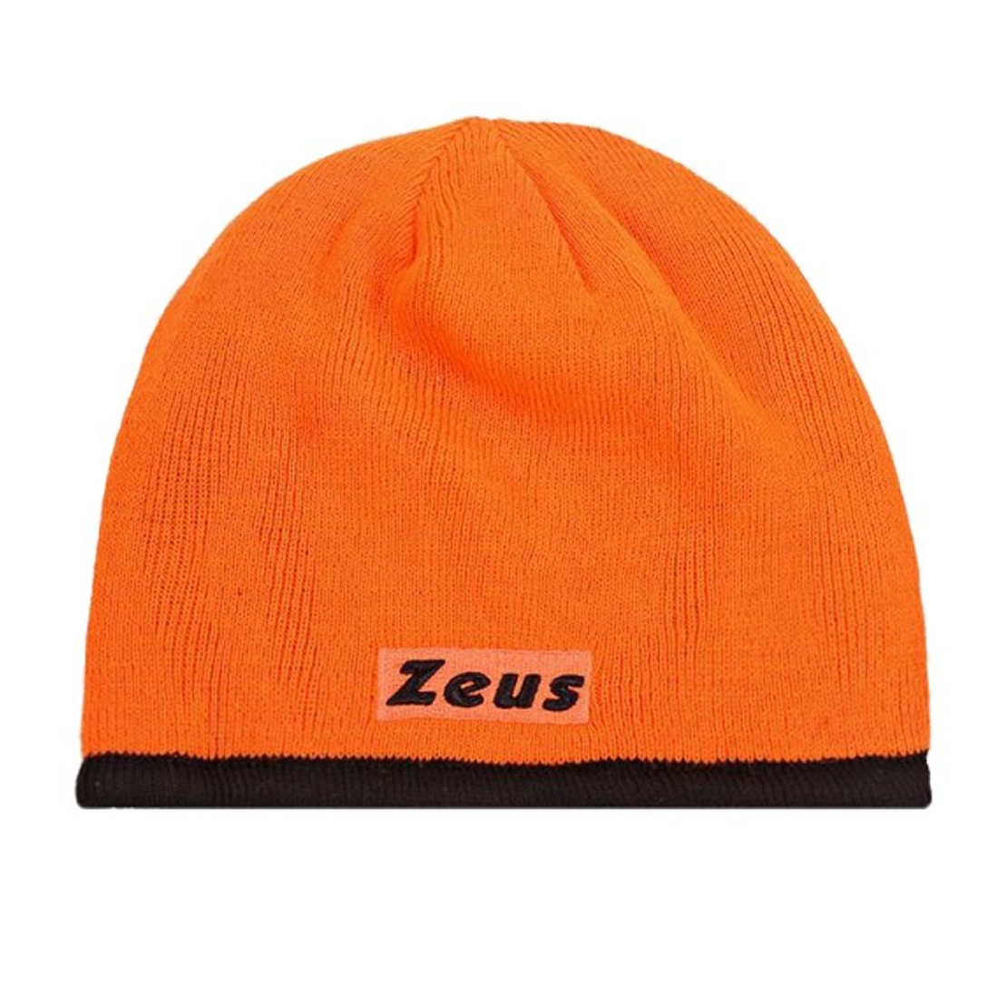 Двулицева Зимна Шапка ZEUS Reversible Zuccotto Bikolor Nero/Arancio Fluo