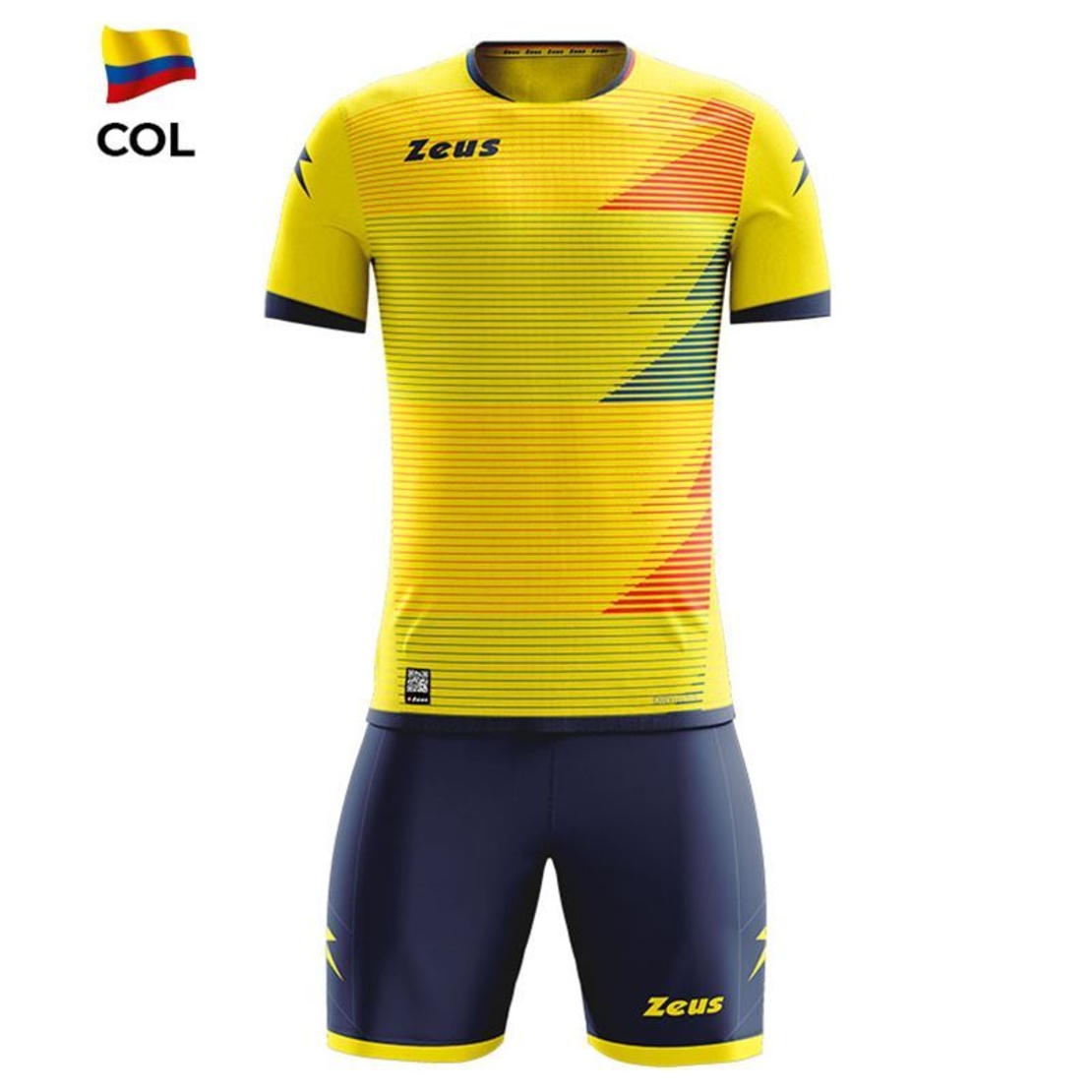 Детски Спортен Екип ZEUS Kit Mundial COL Giallo/Rosso