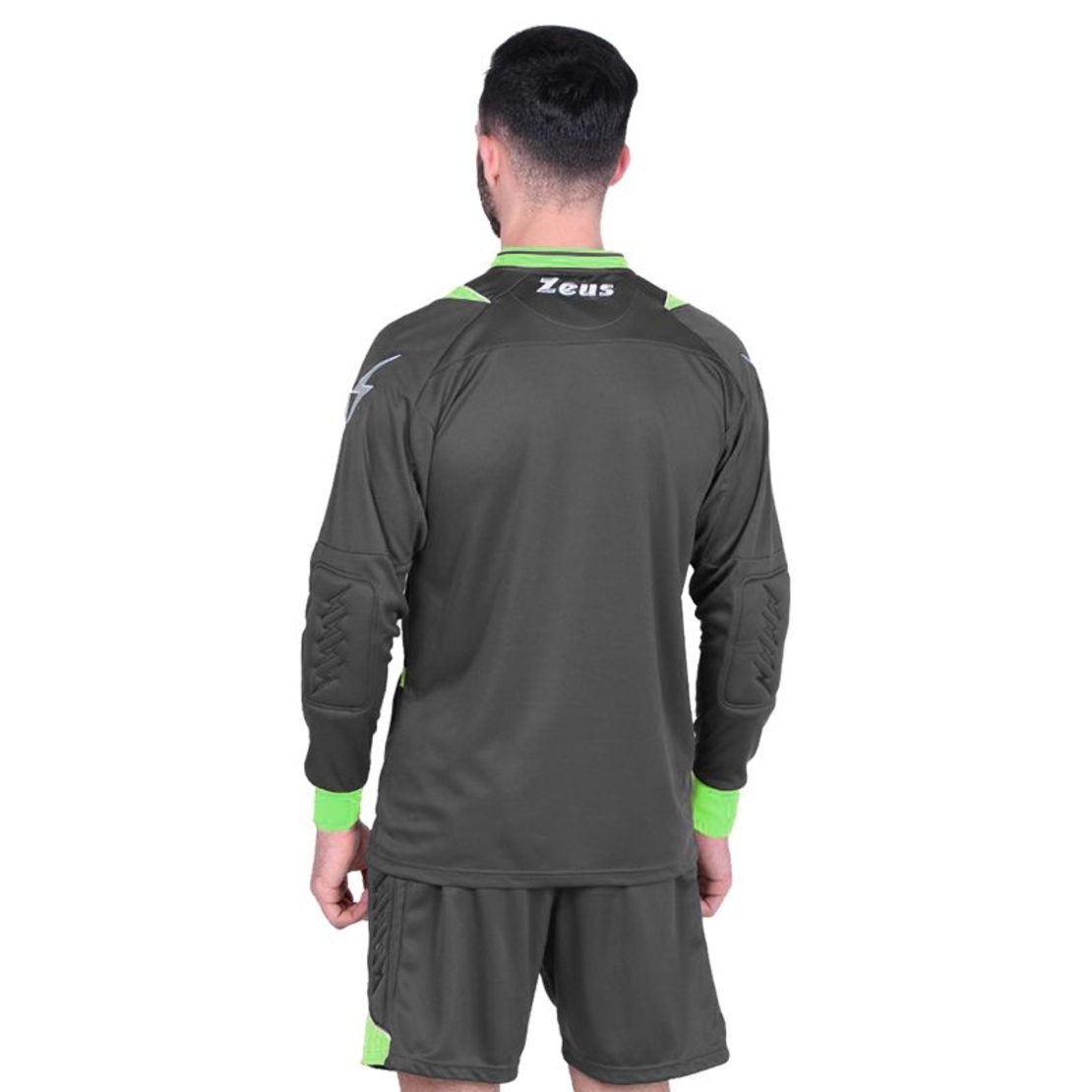 Вратарски Екип ZEUS Kit Gk Paros Grigio scuro/Verde fluo