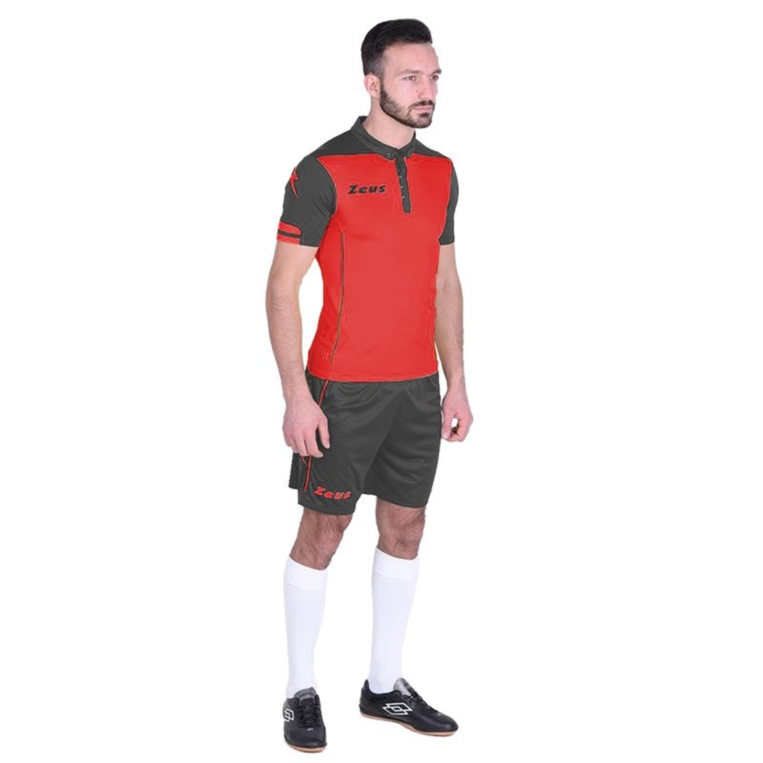 Футболен Екип ZEUS Kit Aquarius Grigio/Rosso