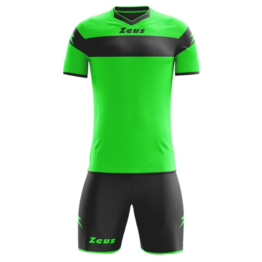 Детски Футболен Екип ZEUS Kit Apollo Verde Fluo/Nero