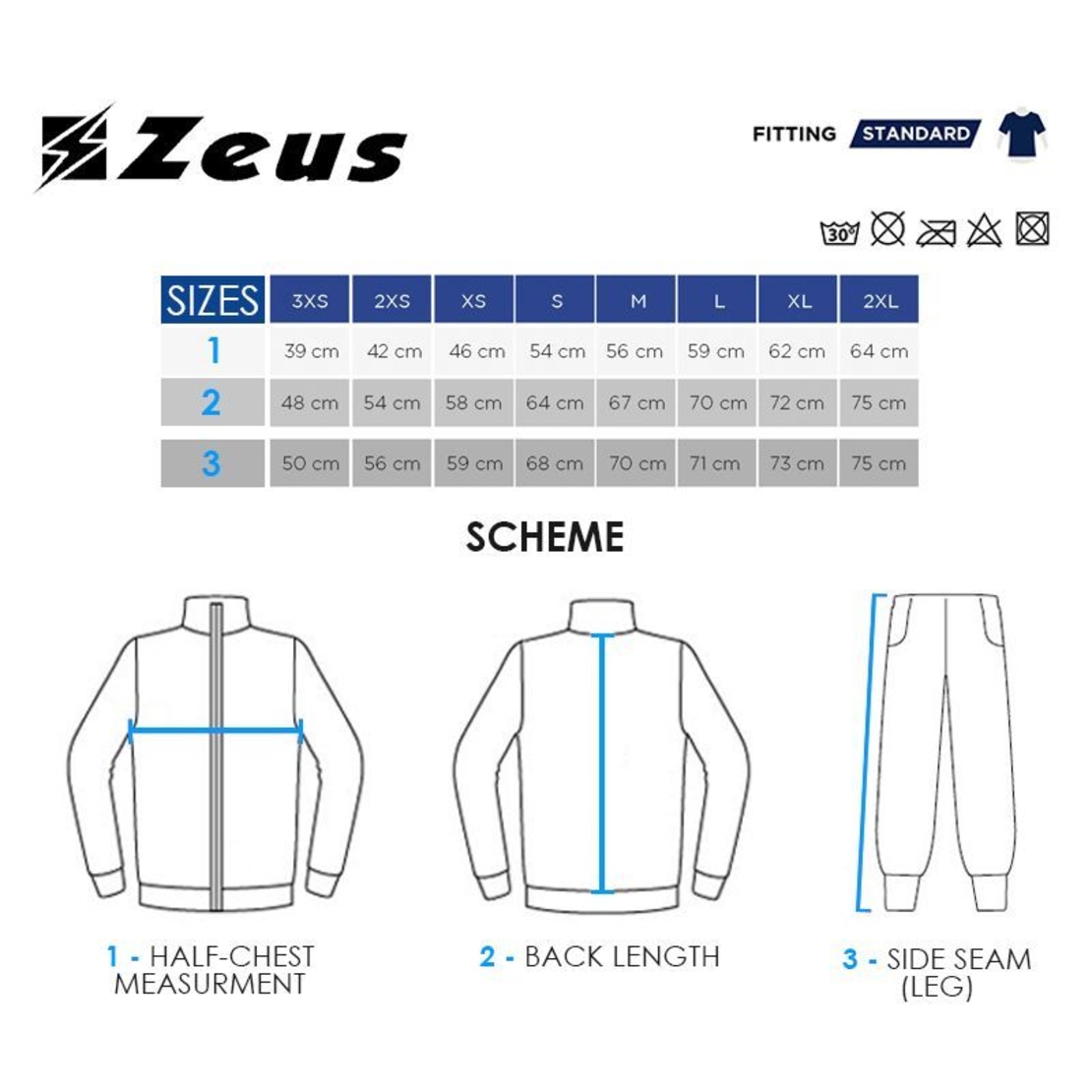 Детски Анцуг ZEUS Tuta Viky 3/4 Pant Blu/Arancio