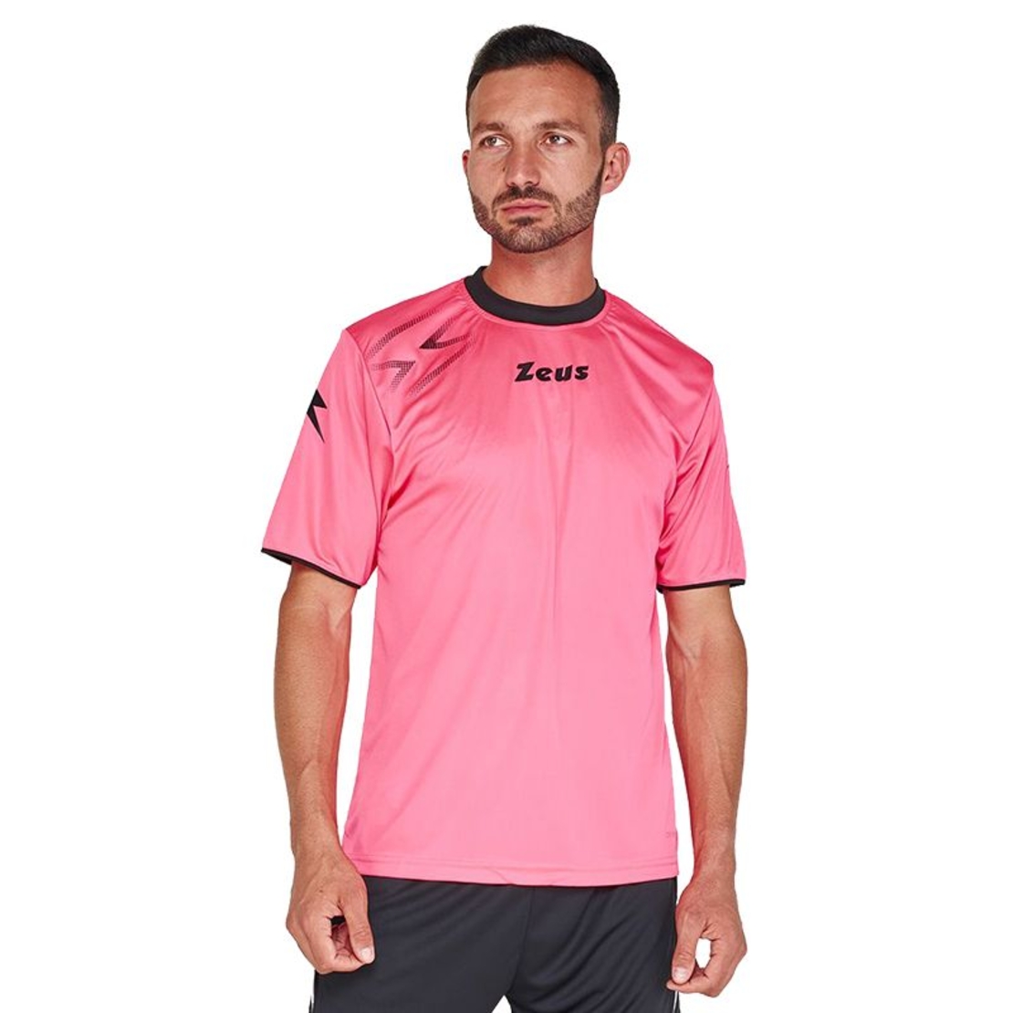 Мъжка Тениска ZEUS Shirt Mida Fucsia/Nero