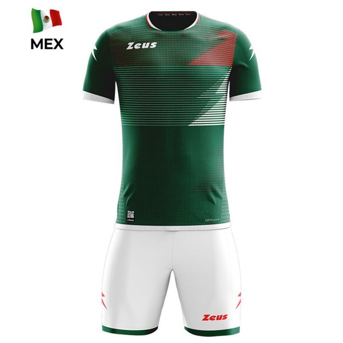 Детски Спортен Екип ZEUS Kit Mundial MEX Verde/Bianco