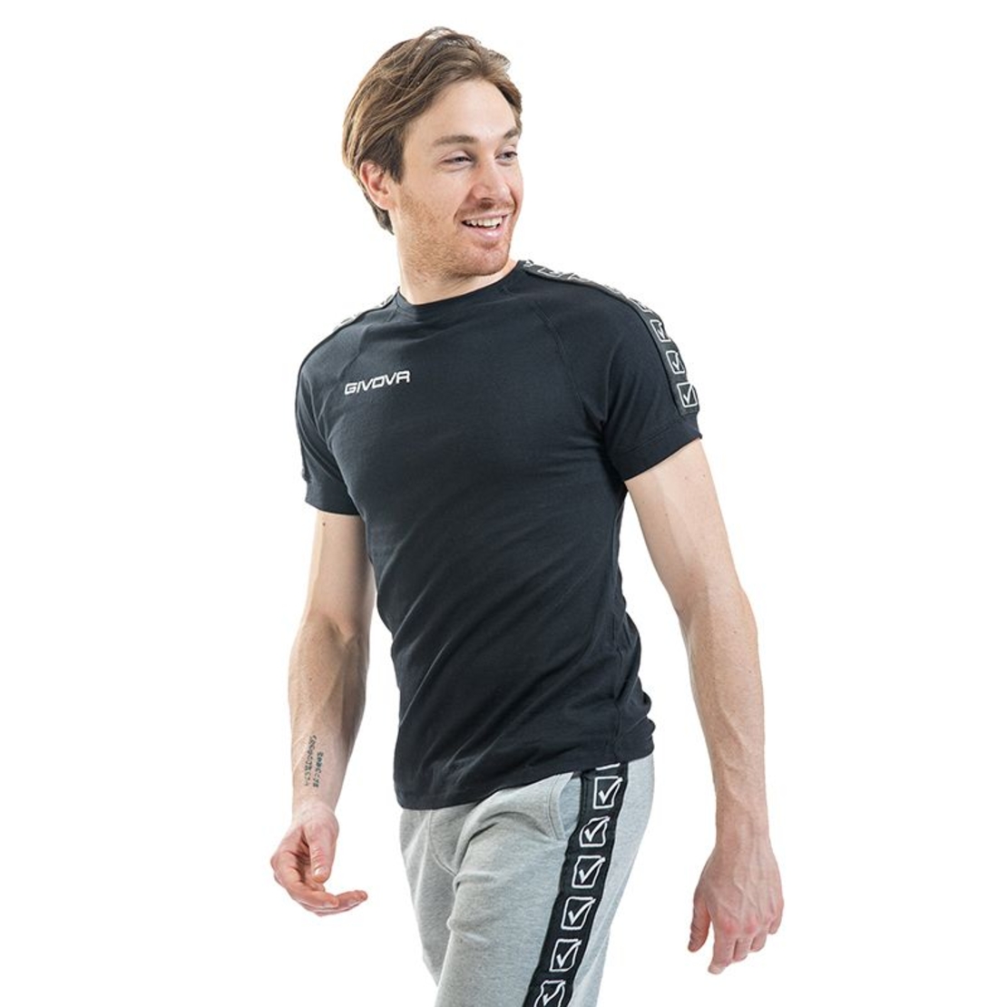 Мъжка Тениска GIVOVA T-Shirt Cotton Band 0010