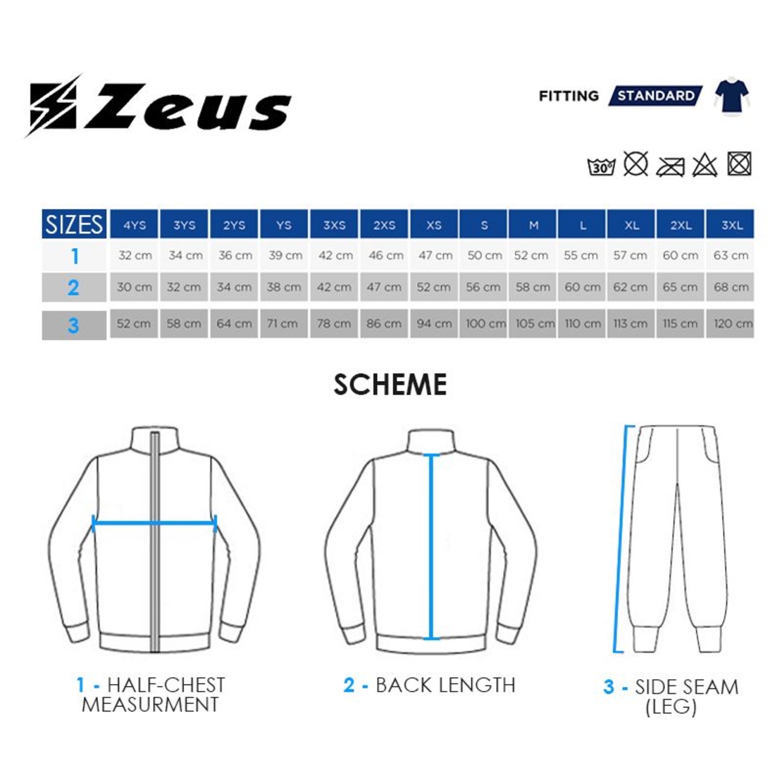 Детски Анцуг ZEUS Tuta College Blu/Bianco