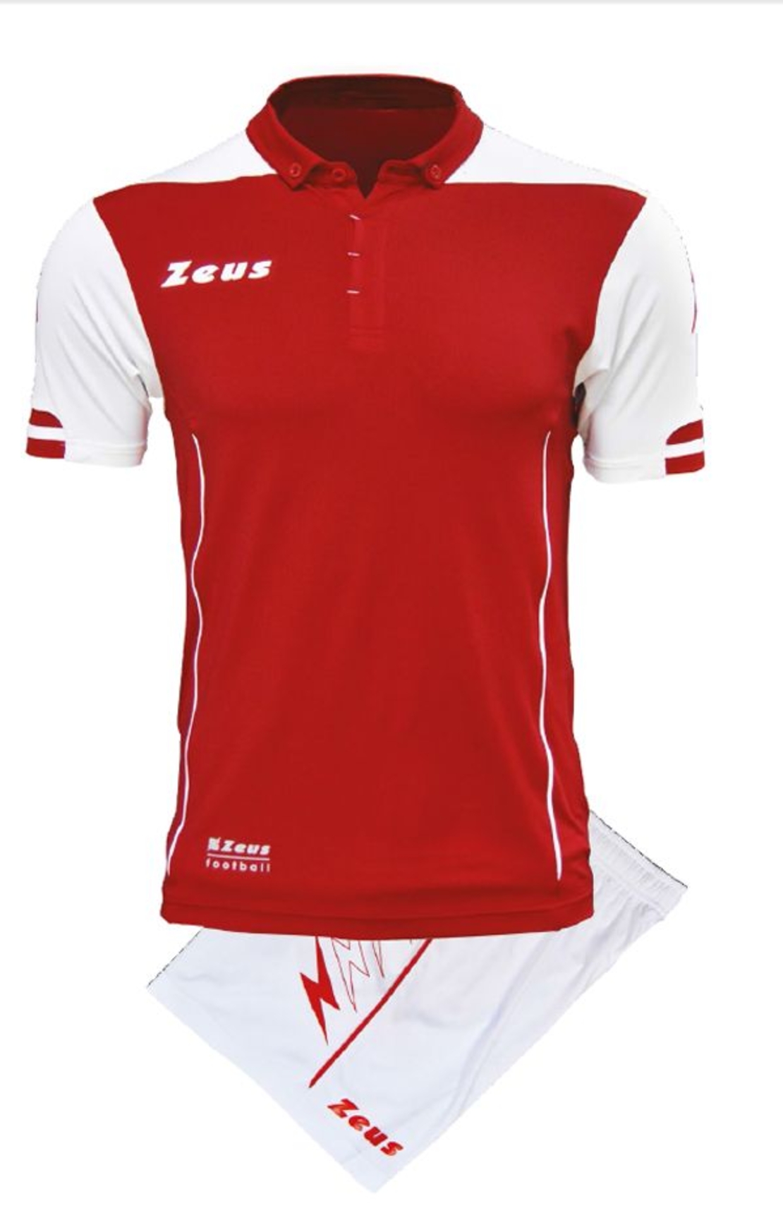 Детски Футболен Екип ZEUS Kit Aquarius Rosso/Bianco