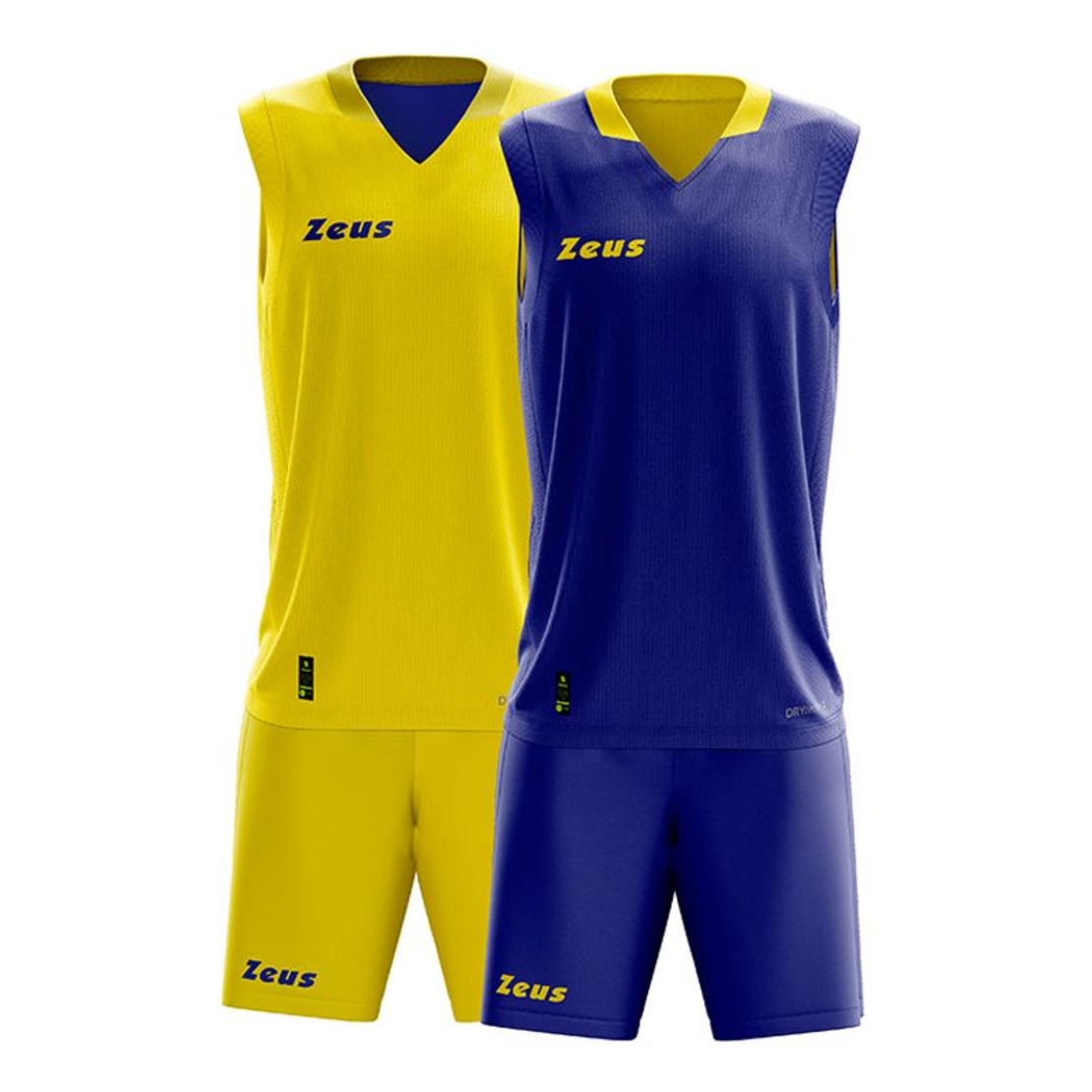 Двулицев Баскетболен Екип ZEUS Kit Doblo Giallo/Viola