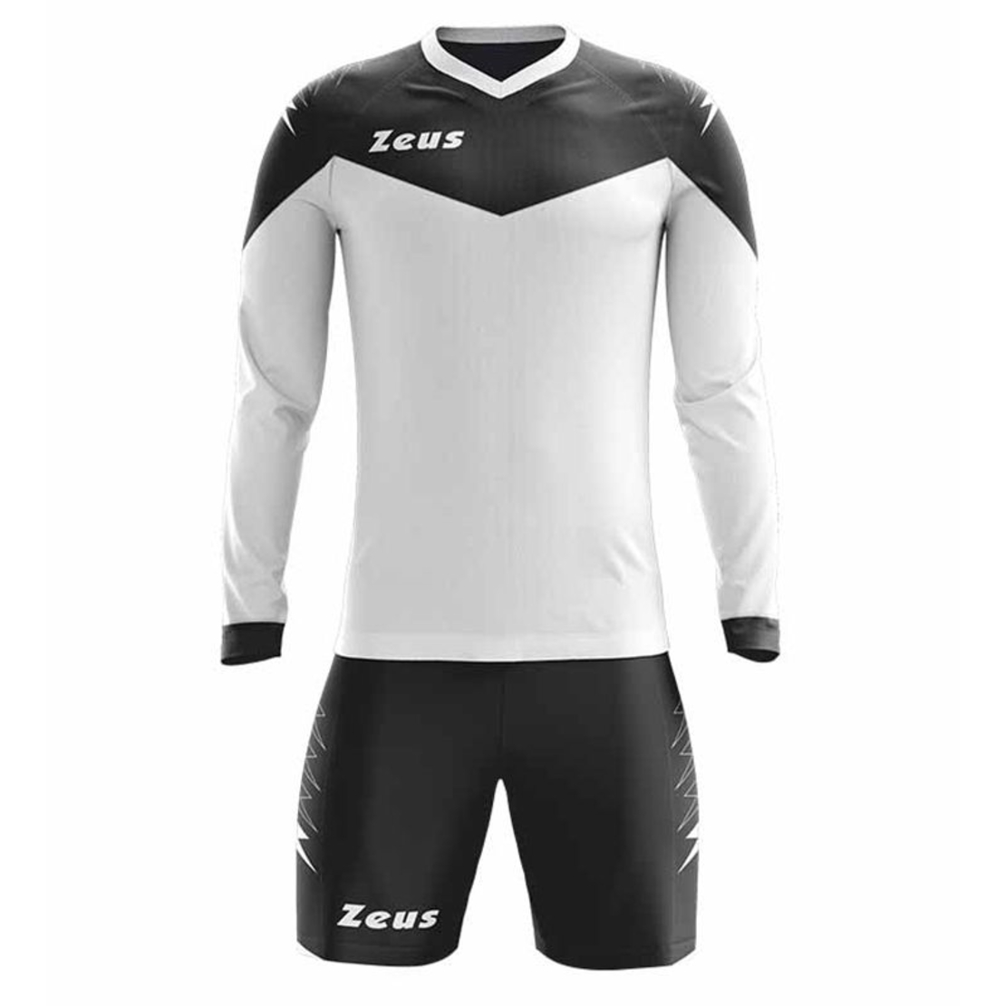 Детски Футболен Екип ZEUS Kit Ulysse ML Bianco/Nero