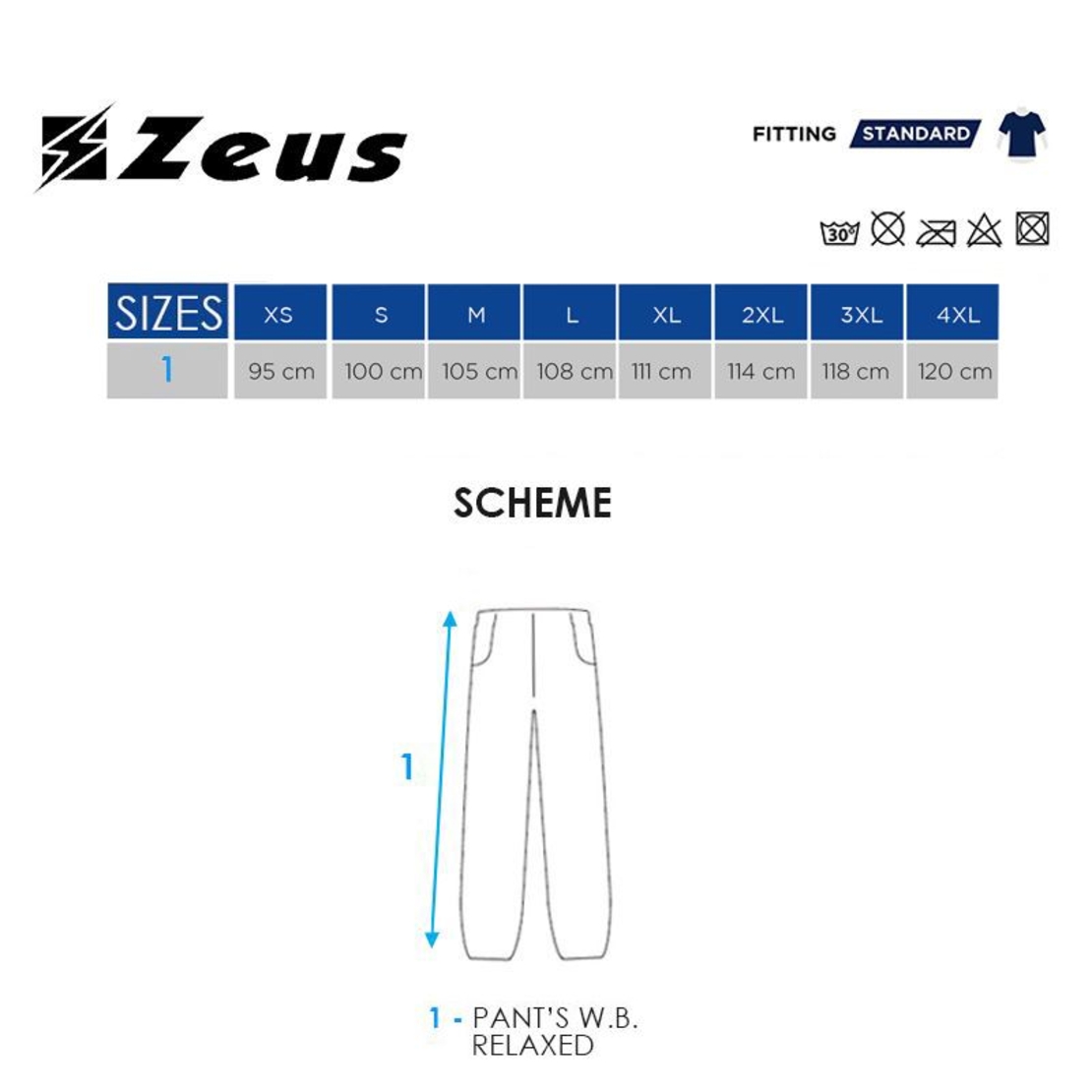 Мъжки Панталони ZEUS Pantalone Ultra Nero