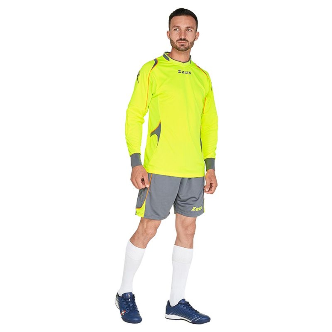 Вратарски Екип ZEUS Kit Gk Paros Giallo fluo/Grigio Scuro