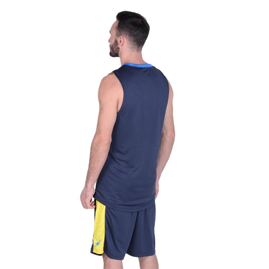 Двулицев Баскетболен Екип ZEUS Reversible Kit Jam Blu/Giallo