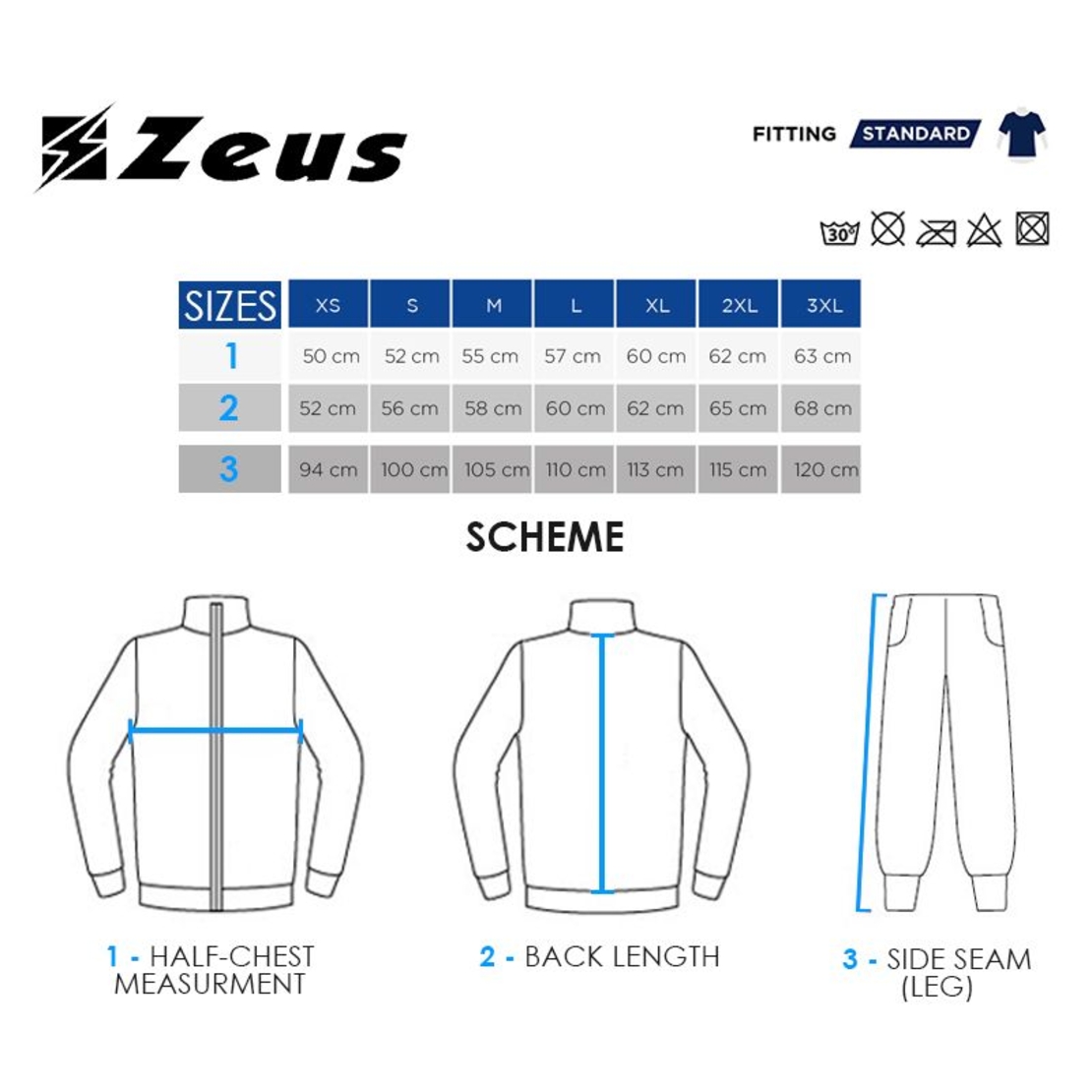 Мъжки Анцуг ZEUS Tuta Sirio Blu/Giallo Fluo