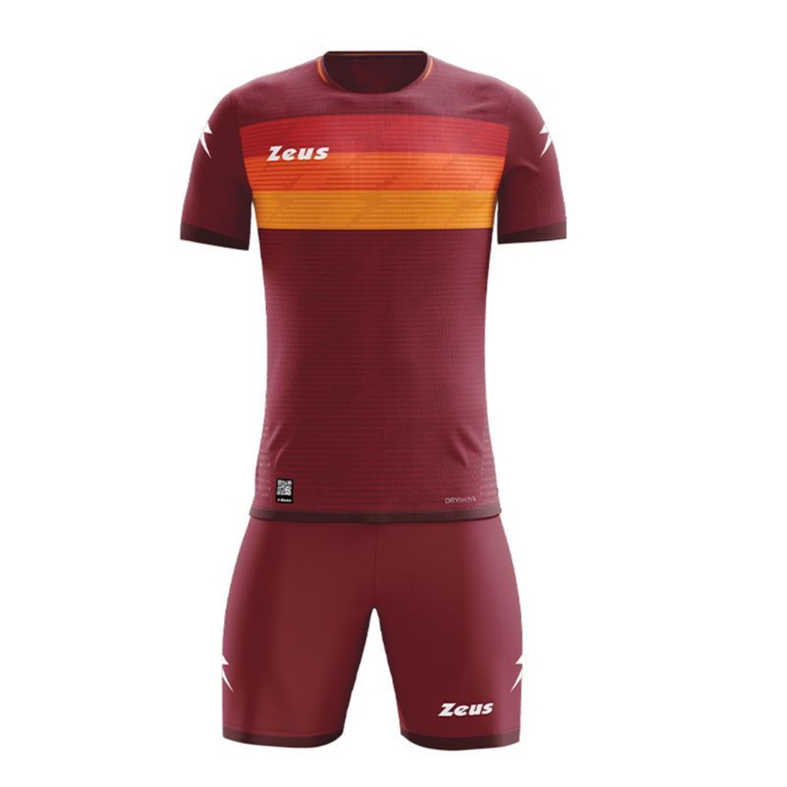 Детски Футболен Екип ZEUS Kit Icon Roma Granata/Arancio