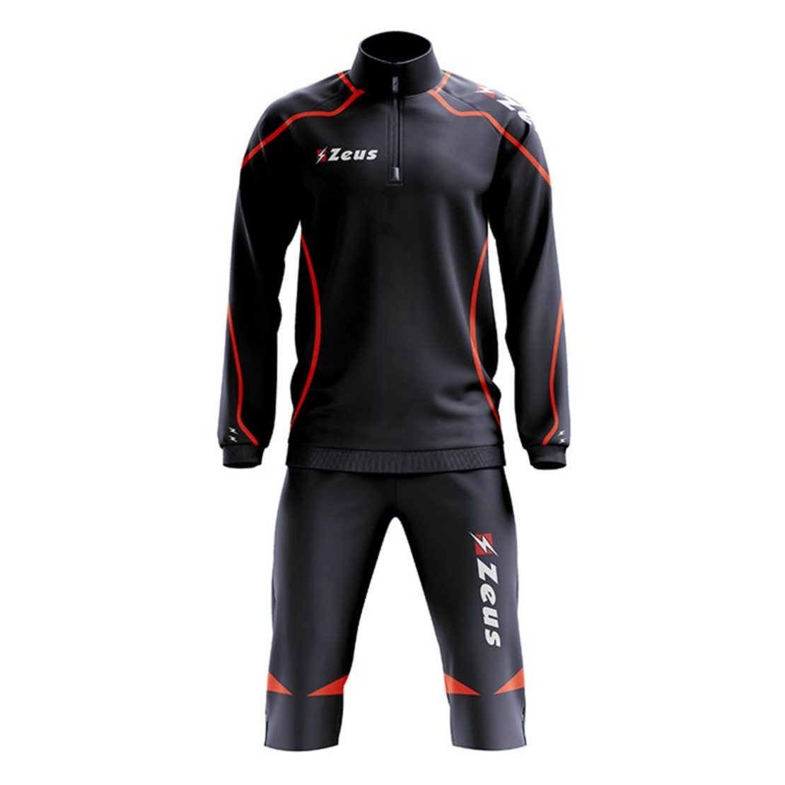 Детски Анцуг ZEUS Tuta Viky 3/4 Pant Nero/Arancio