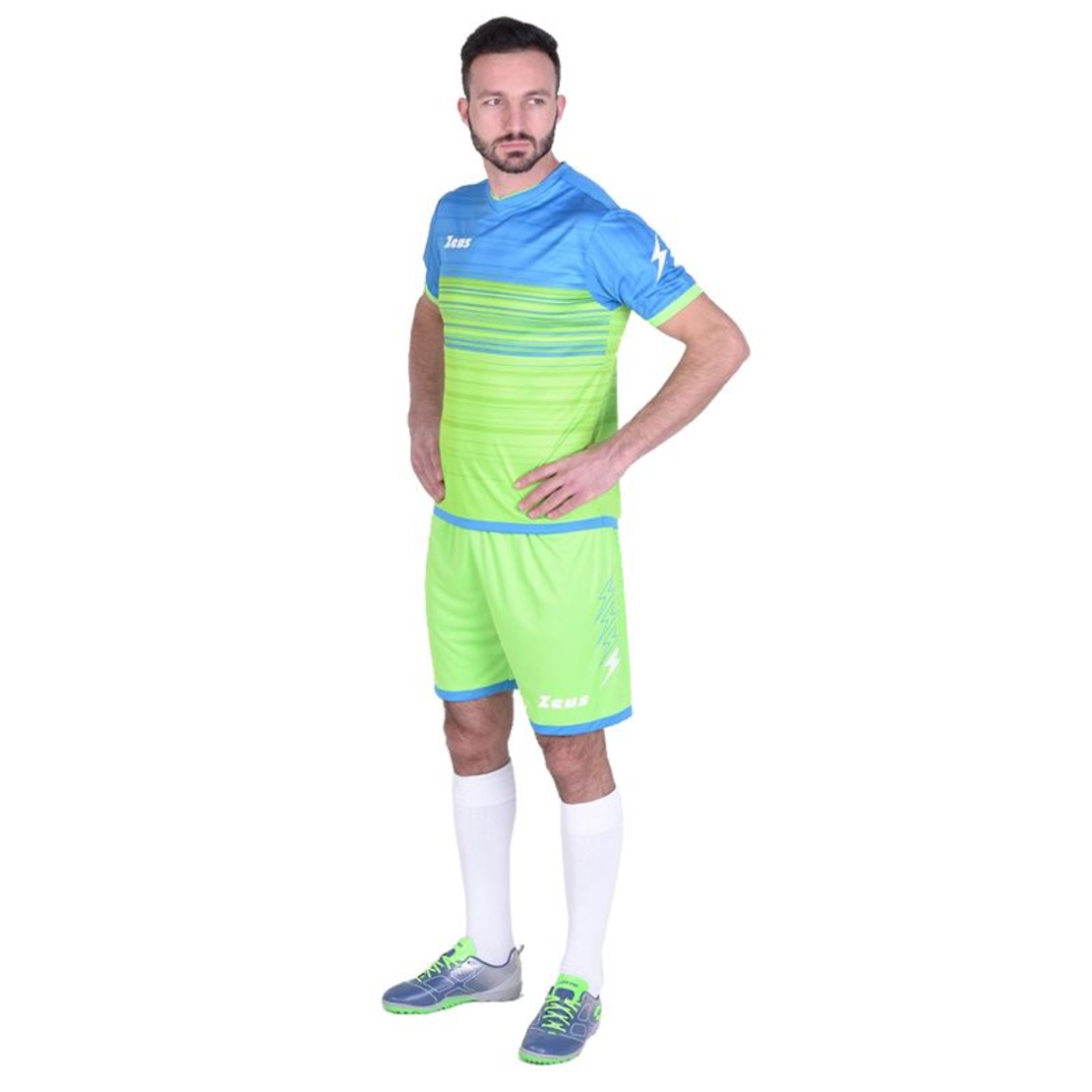 Футболен Екип ZEUS Kit Elios Light Royal/Verde fluo