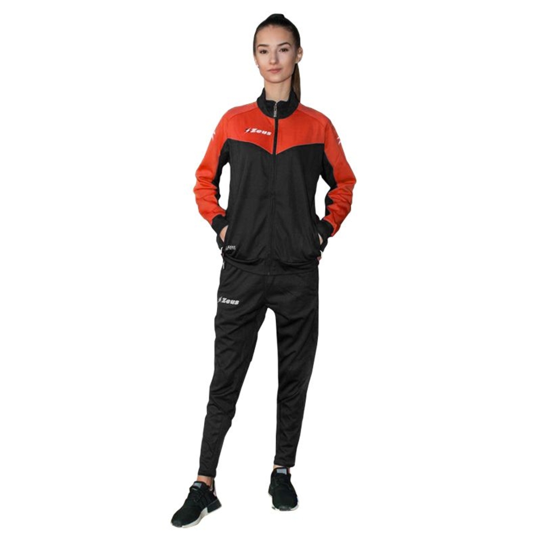 Дамски Анцуг ZEUS Tuta Training Ulysse Nero/Arancio Fluo