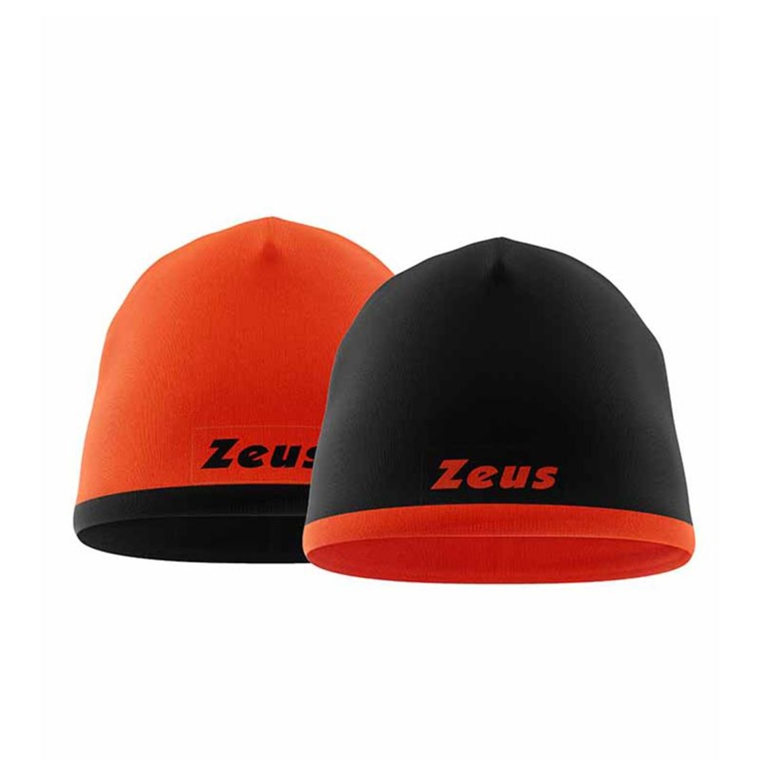 Двулицева Зимна Шапка ZEUS Reversible Zuccotto Bikolor Nero/Arancio Fluo