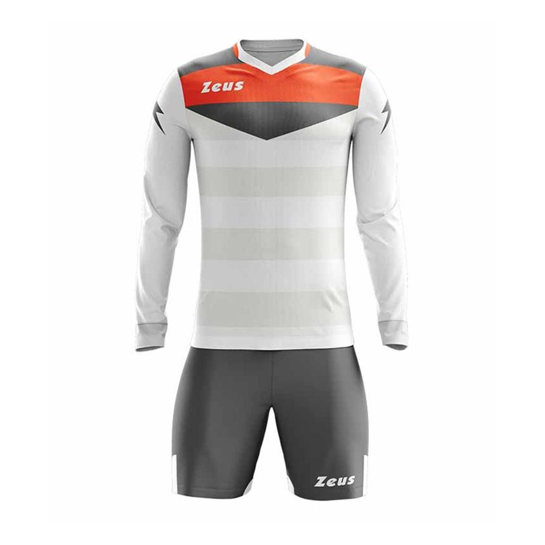 Детски Вратарски Екип ZEUS Kit GK Argo/Slim Fit Bianco/Grigio scuro