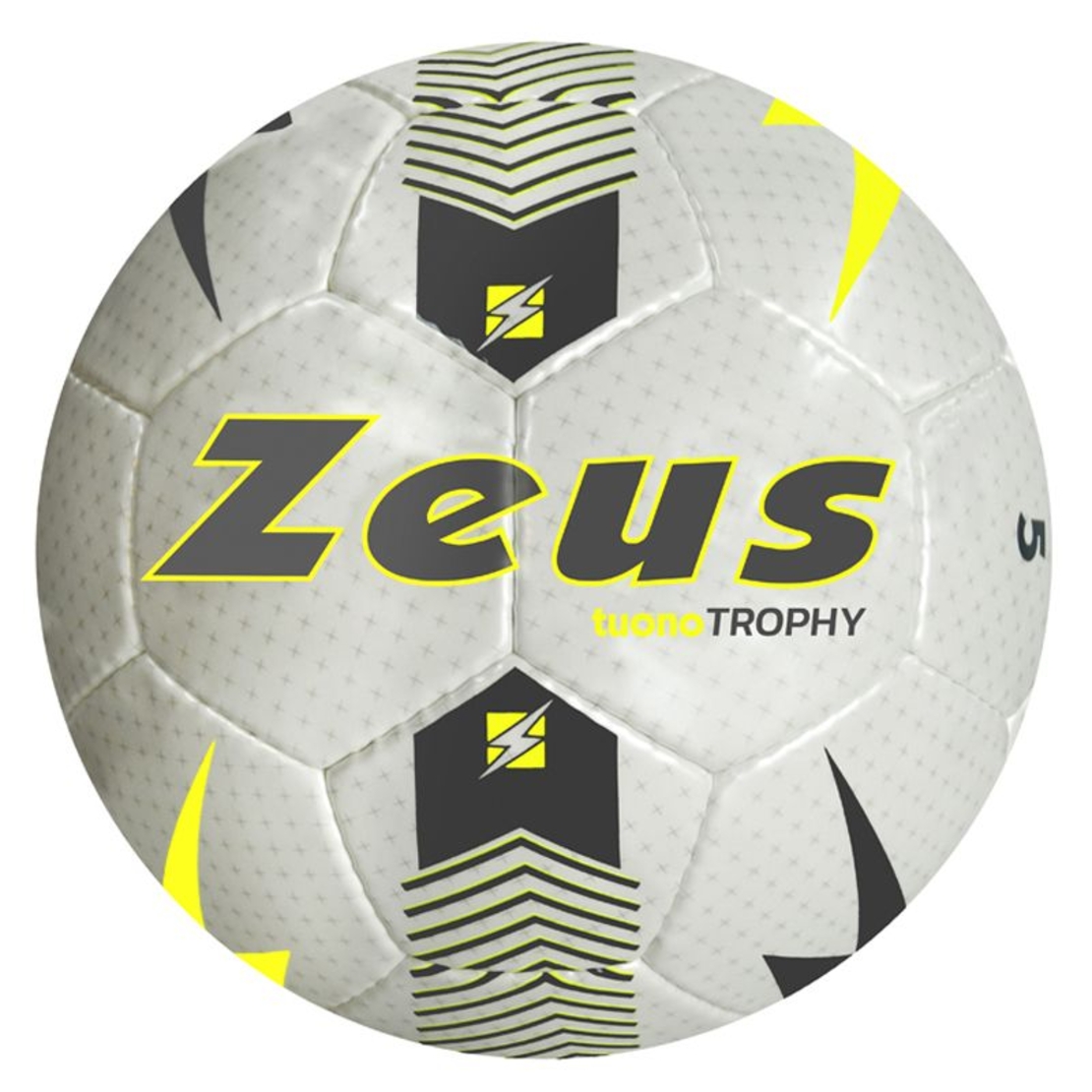 Футболна Топка ZEUS Pallone Trophy Bianco/Giallo Fluo