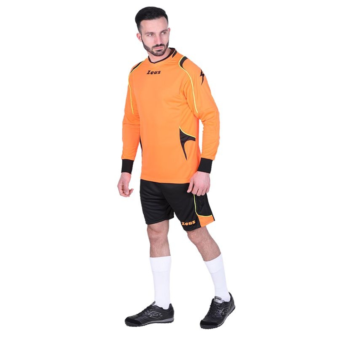 Вратарски Екип ZEUS Kit Gk Paros Arancio fluo/Nero