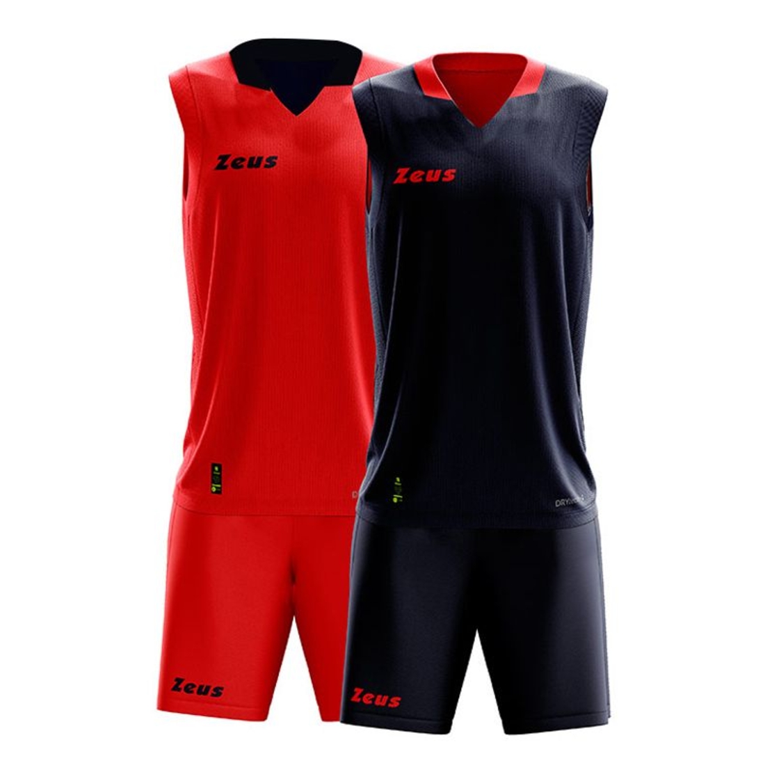 Двулицев Баскетболен Екип ZEUS Kit Doblo Rosso/Blu
