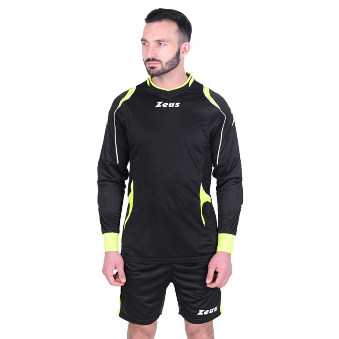 Вратарски Екип ZEUS Kit Gk Paros Nero/Giallo Fluo