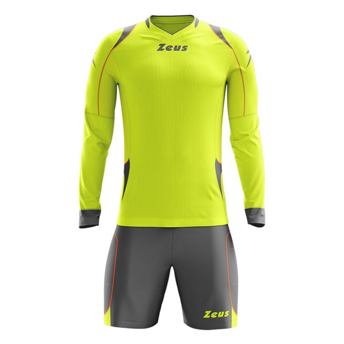 Вратарски Екип ZEUS Kit Gk Paros Giallo fluo/Grigio Scuro