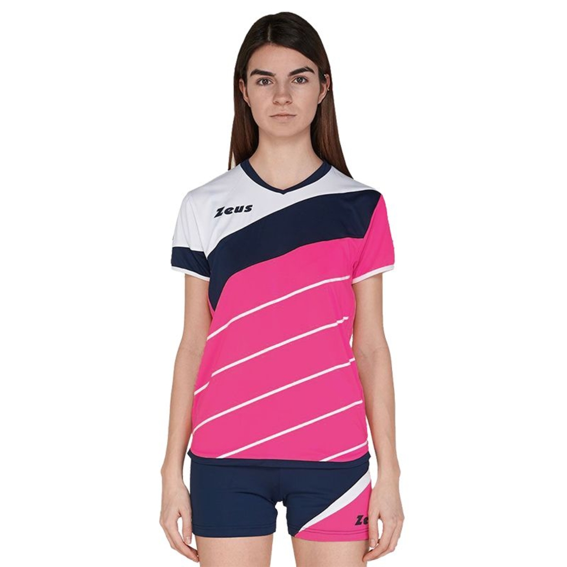 Дамски Волейболен Екип ZEUS Kit Lybra Donna Fucsia/Blu