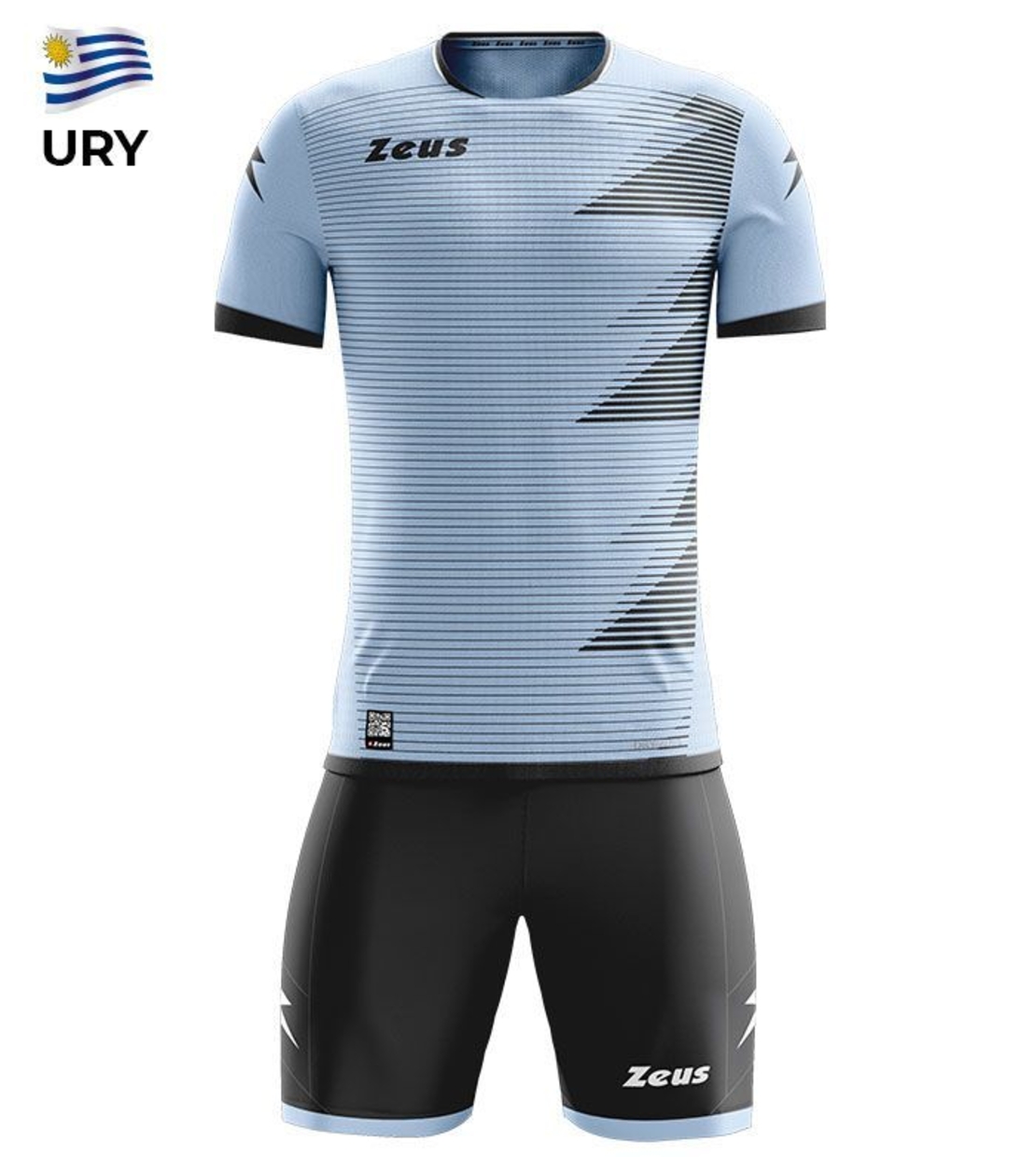 Детски Спортен Екип ZEUS Kit Mundial URY Sky/Nero