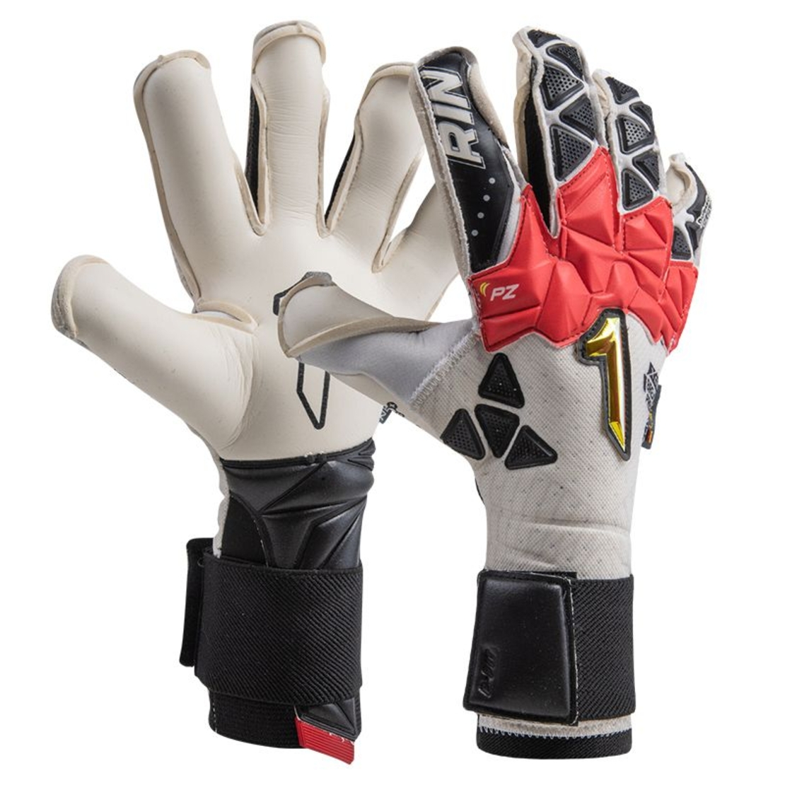 Вратарски Ръкавици RINAT Xtreme Guard Zhero Pro Grey/Red/White