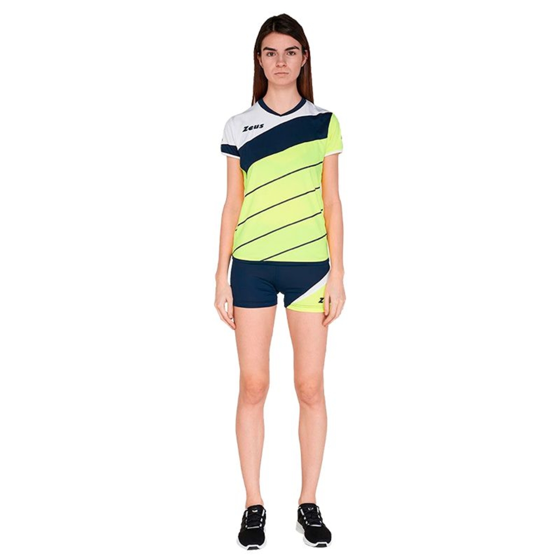 Дамски Волейболен Екип ZEUS Kit Lybra Donna Giallo Fluo/Blu