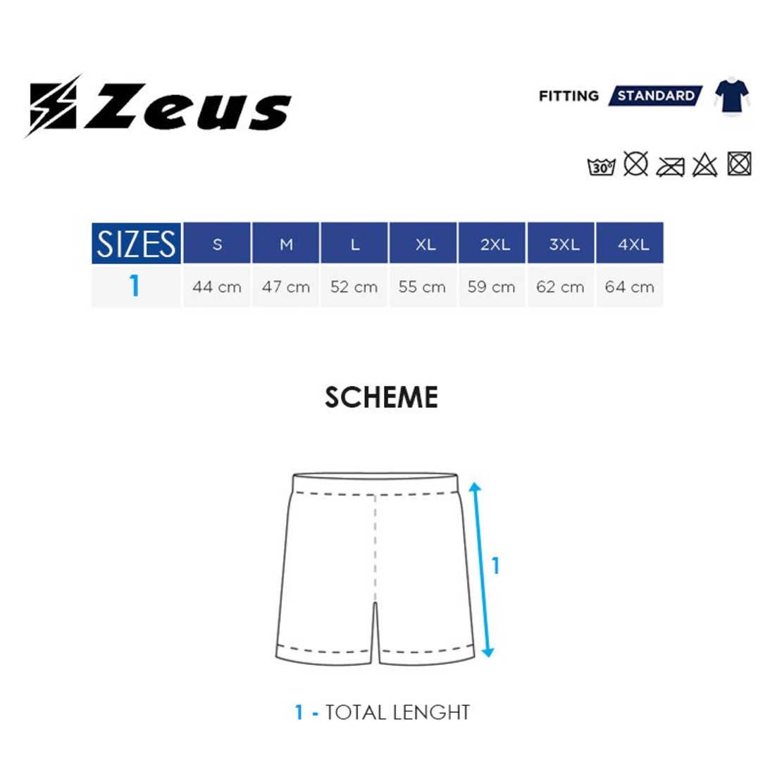 Мъжки Къси Панталони ZEUS Bermuda Train Monolith Blu