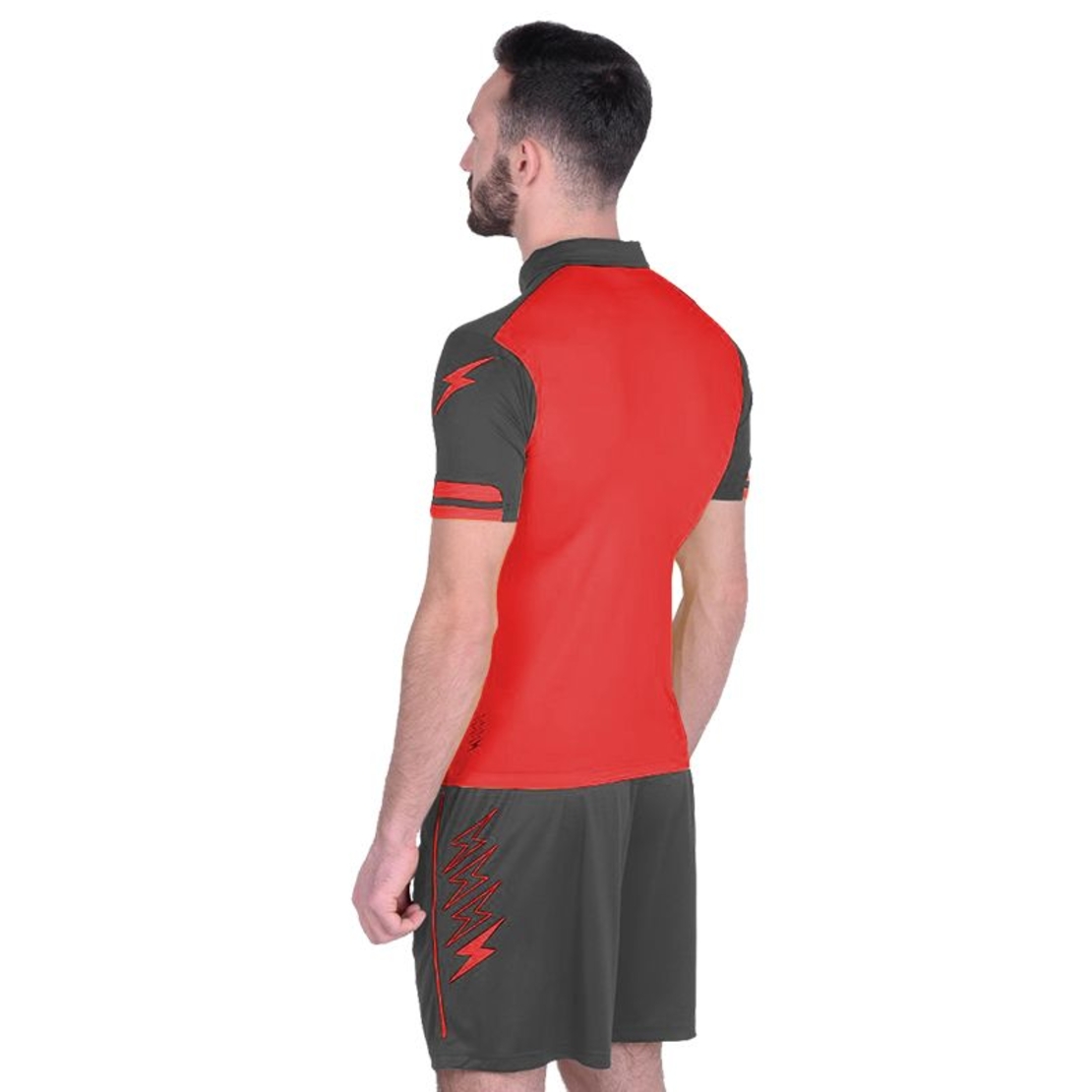 Футболен Екип ZEUS Kit Aquarius Grigio/Rosso