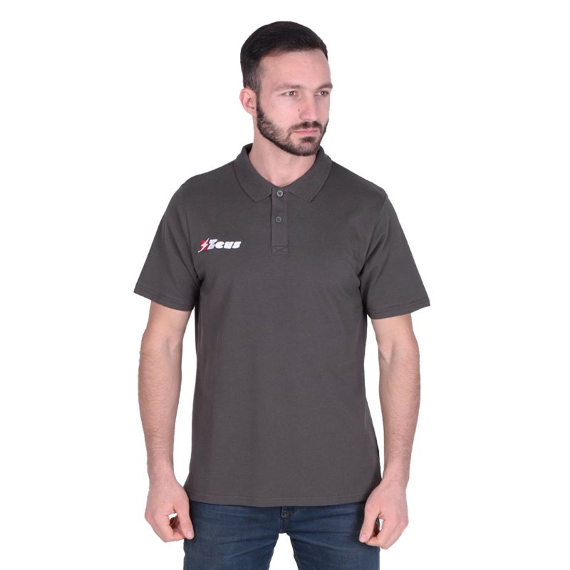 Мъжка Тениска ZEUS Polo Promo Man Dark Grey