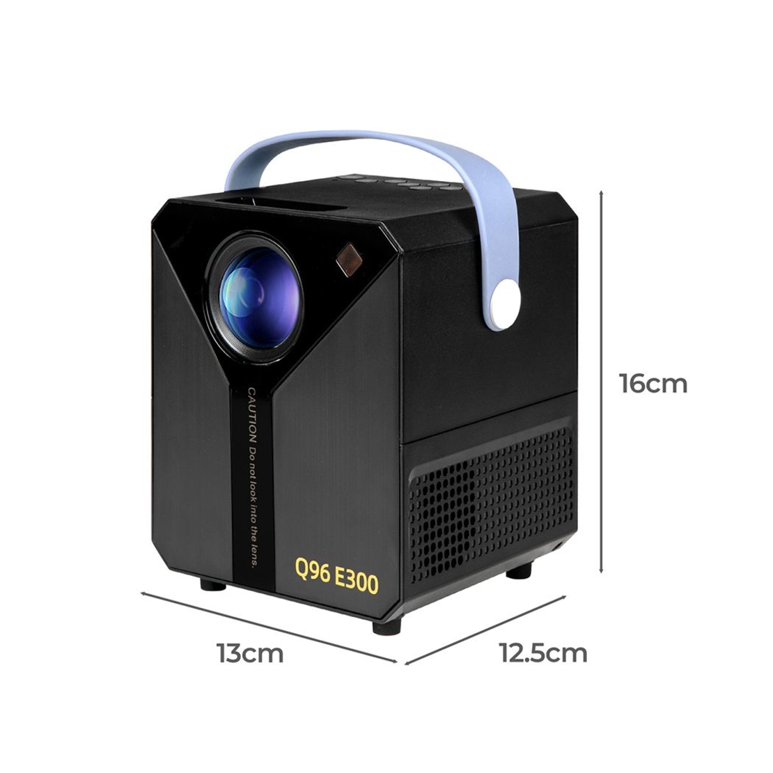 Смарт проектор Q96 E300 - Невероятно домашно кино с Андроид до 100 инча и 120 ANSI лумена