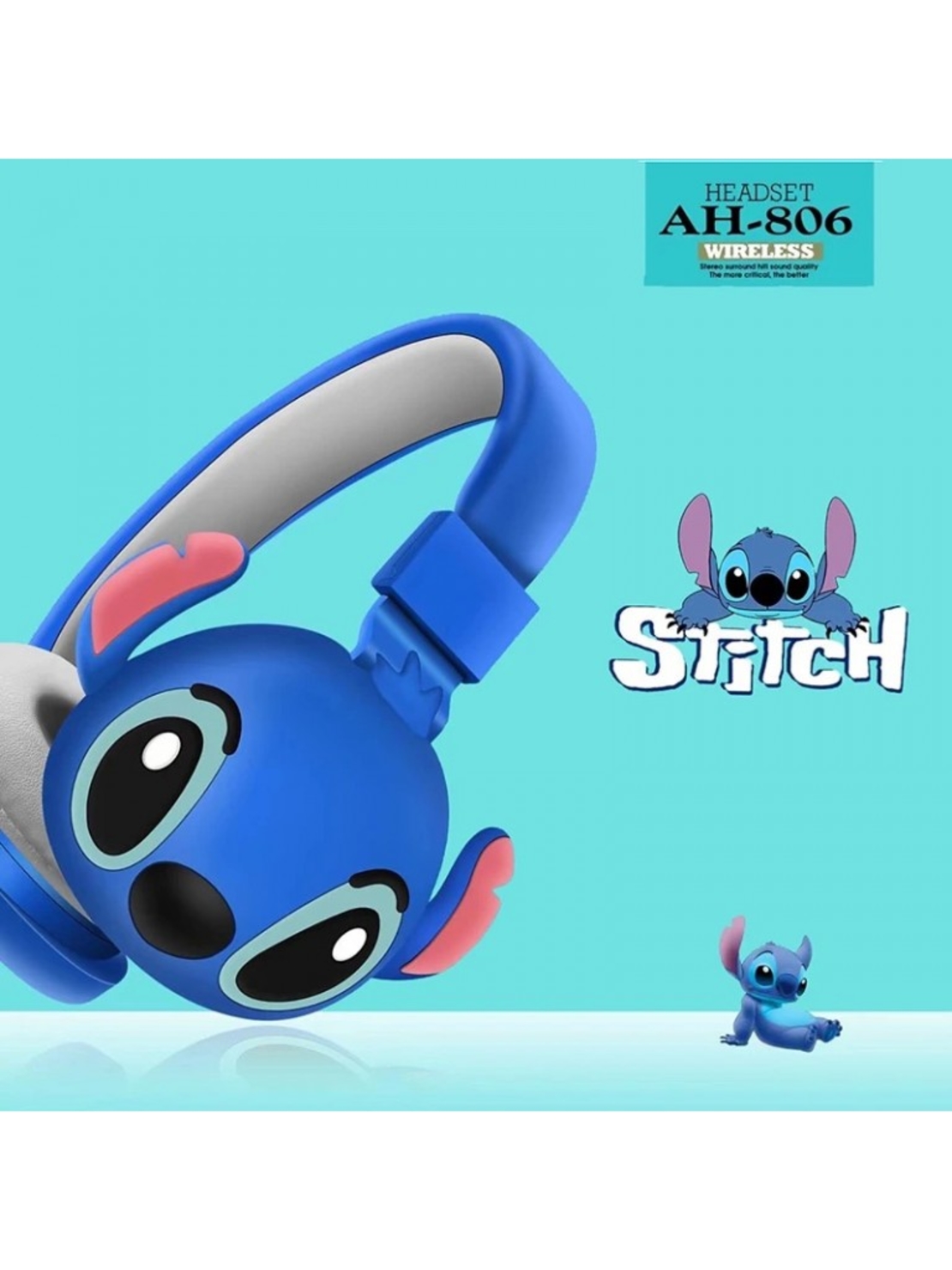 Безжични Bluetooth Слушалки Stitch – Висококачествен Звук и Детски Шарм