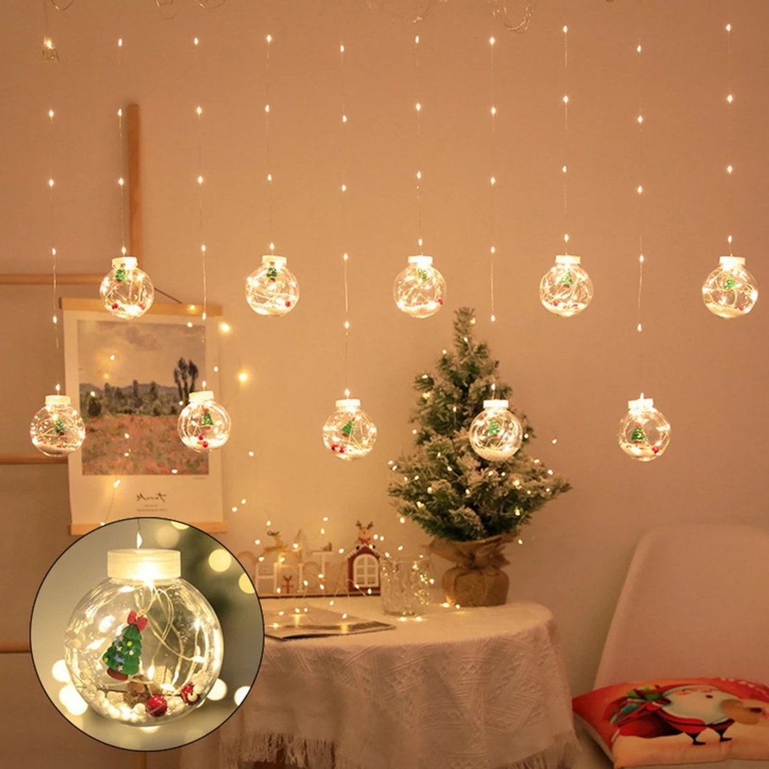 Блестящи коледни топки (3 м) | XMASBALL
