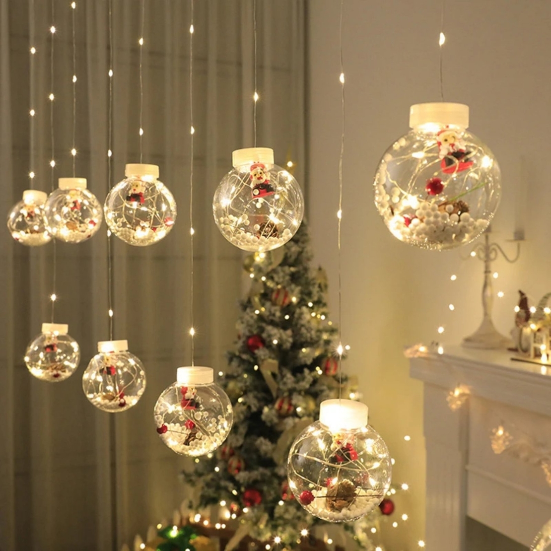 Блестящи коледни топки (3 м) | XMASBALL