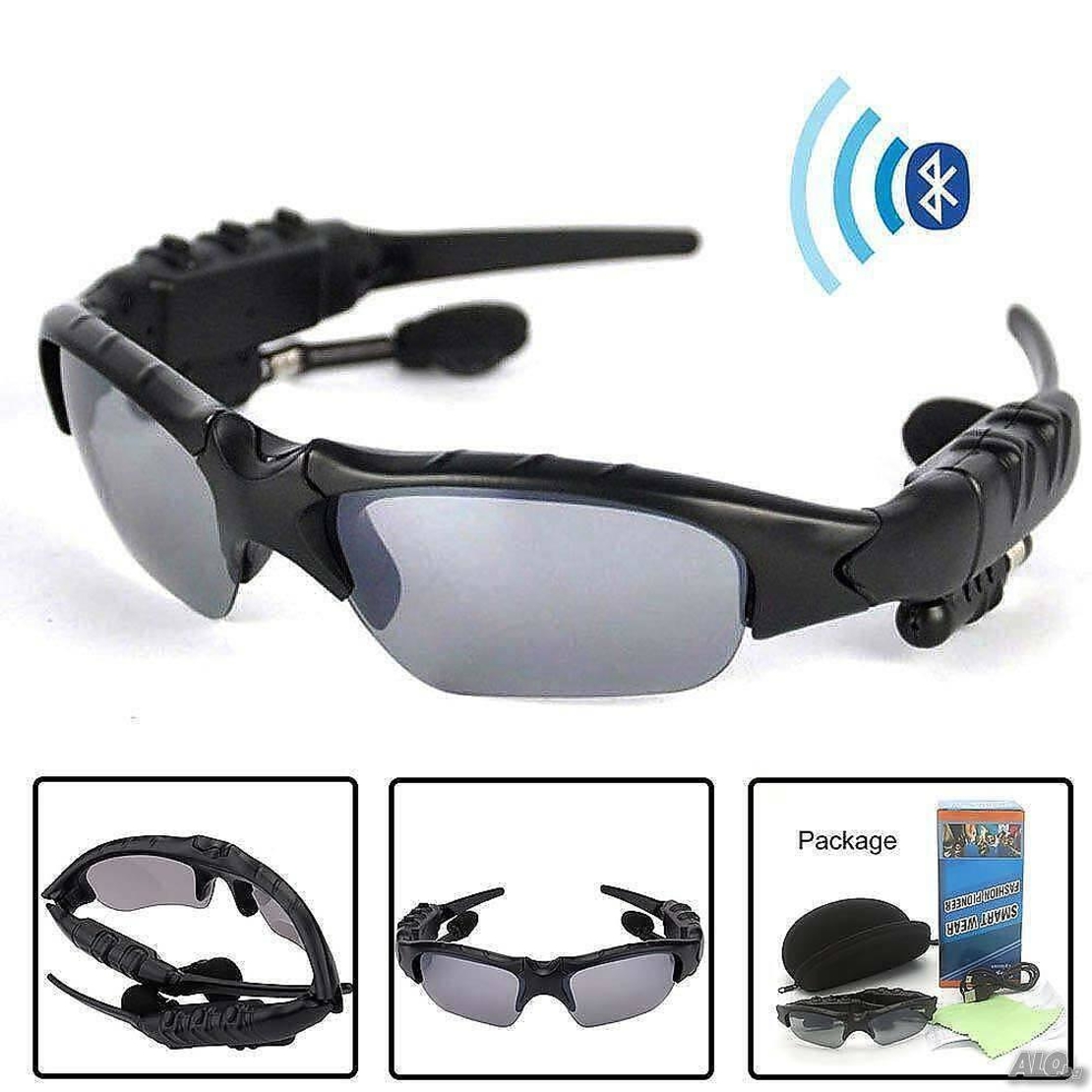 Смарт слънчеви очила с Bluetooth слушалки за музика и разговори