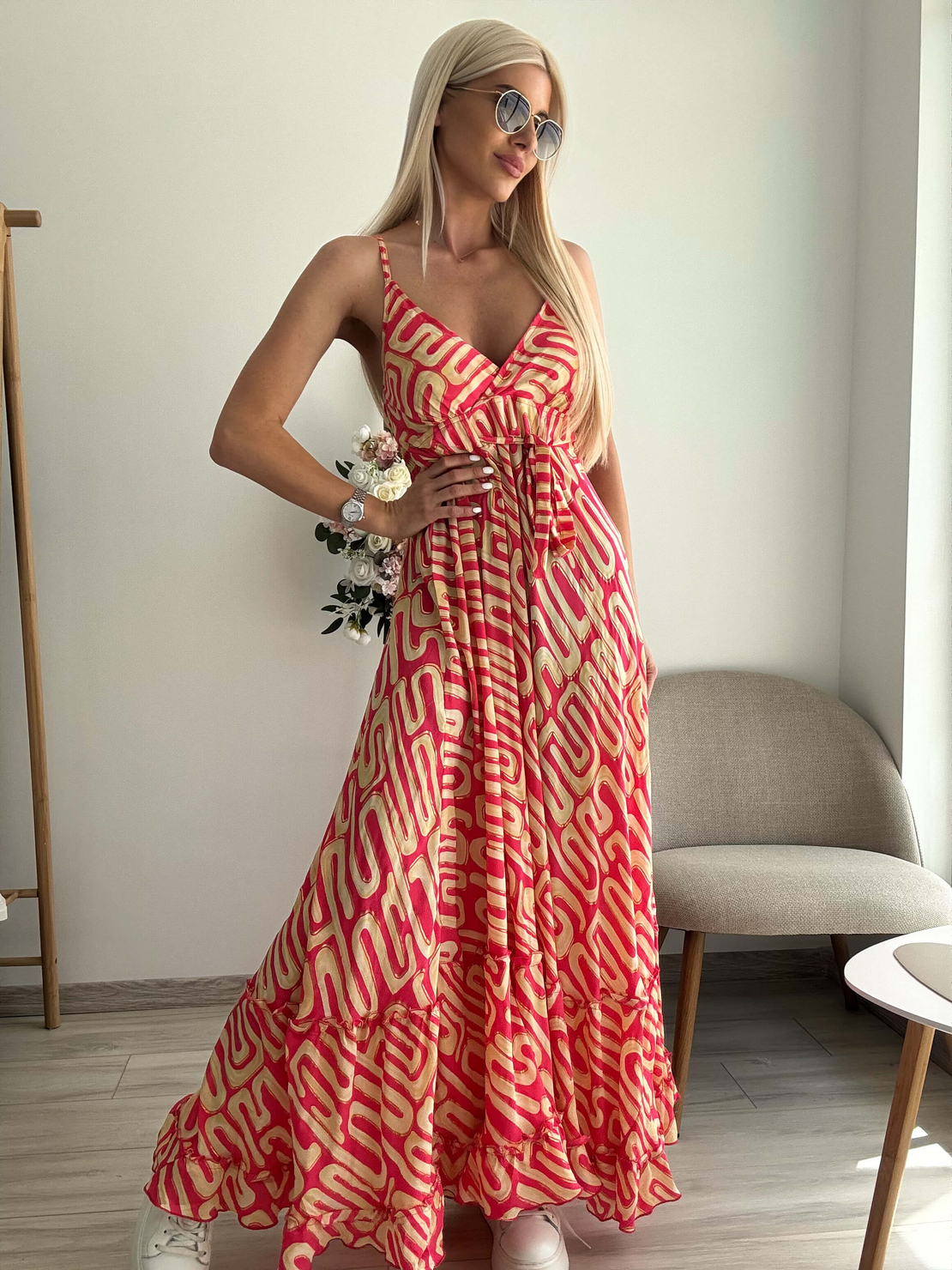 Дълга рокля диня