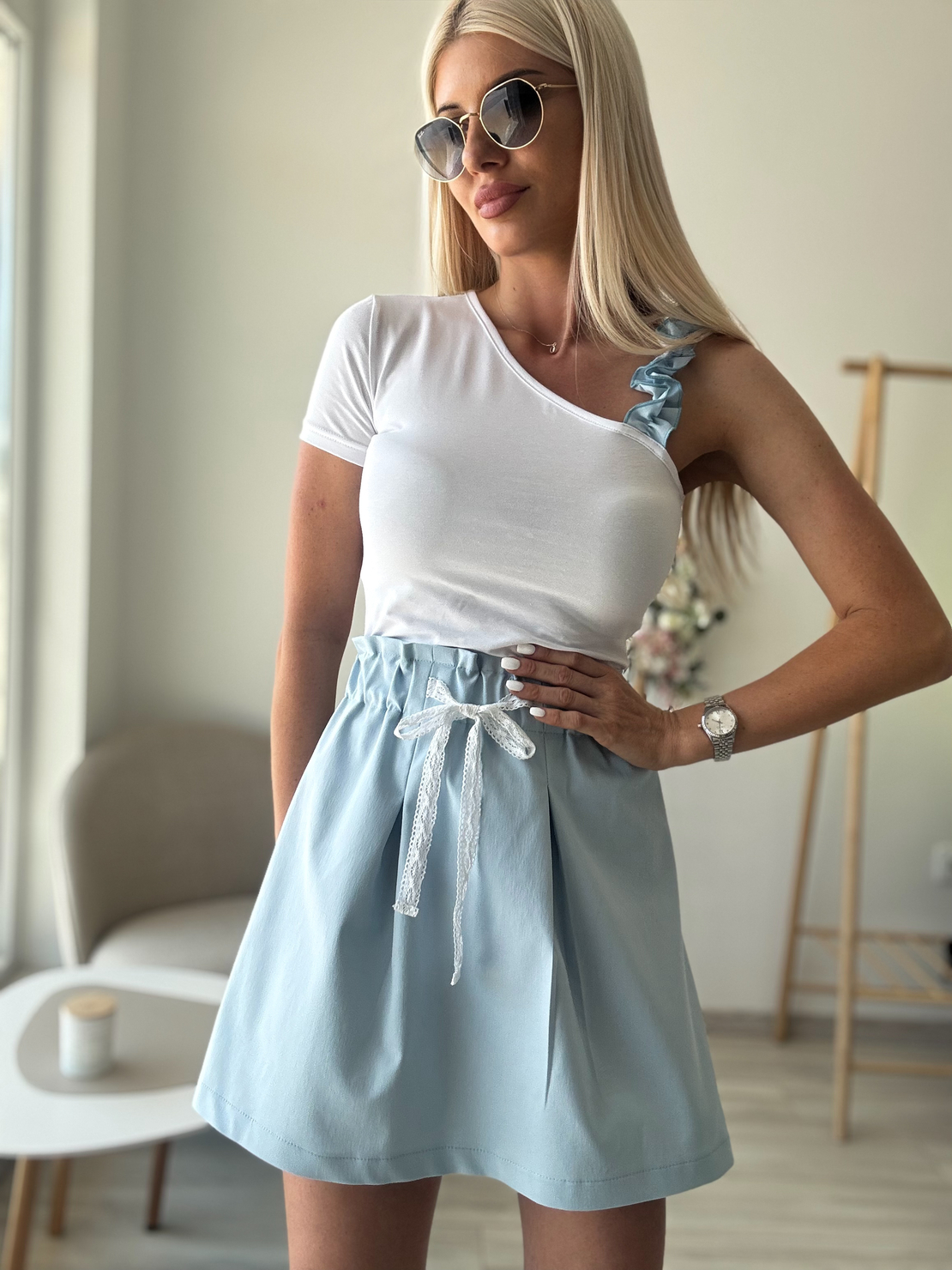 Тениска Cotton Blue