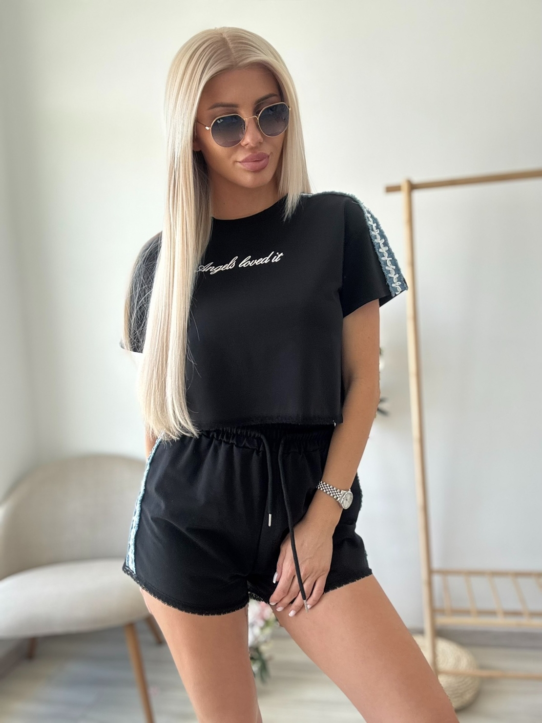 Черен комплект Angеls