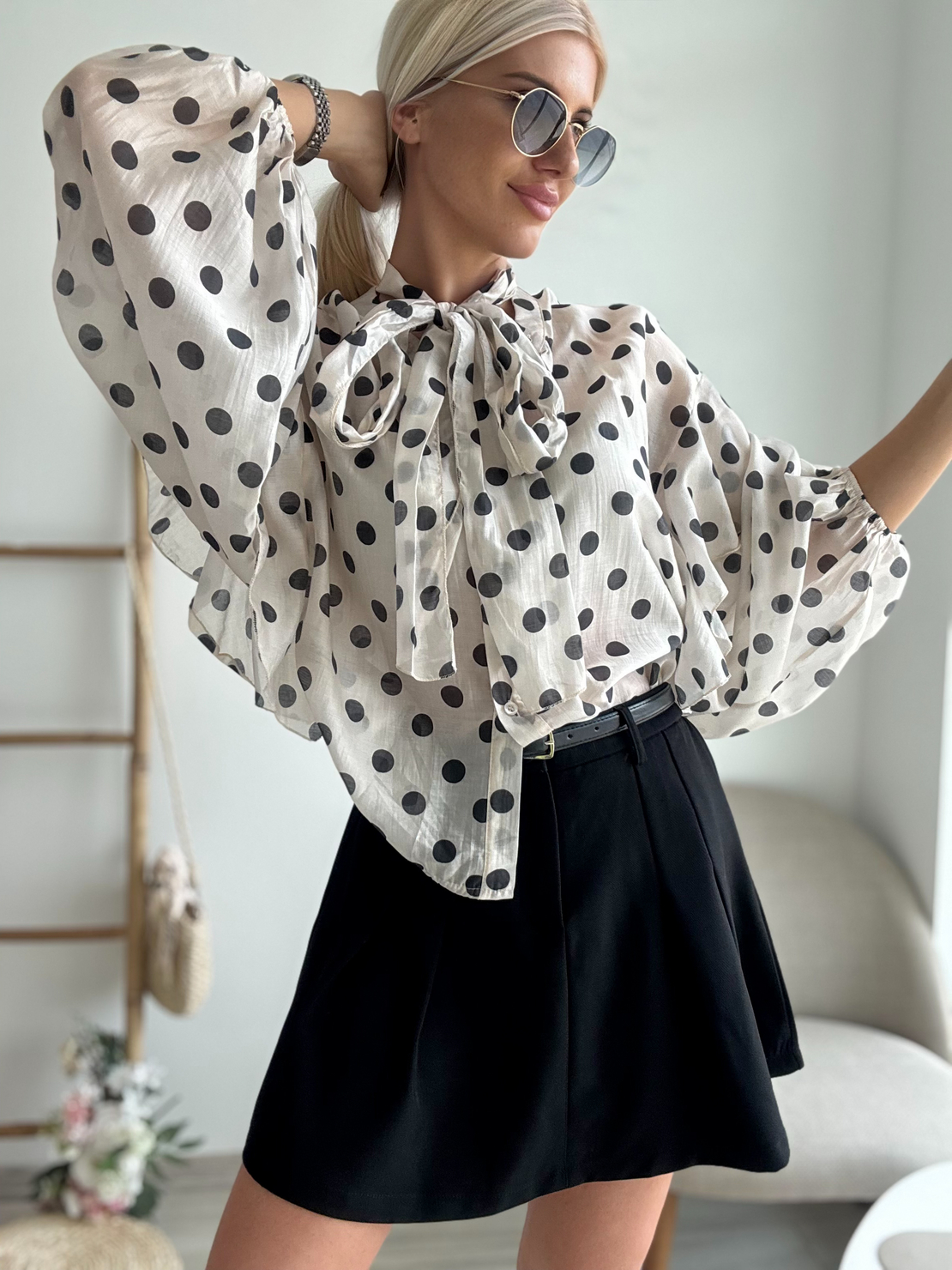 Риза Polka dots