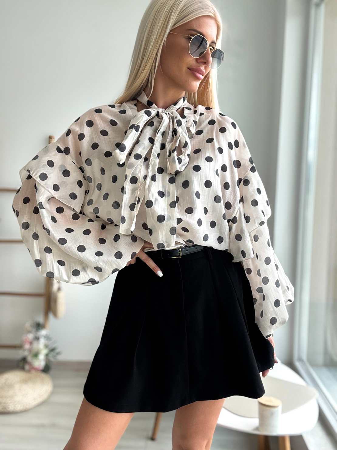 Риза Polka dots