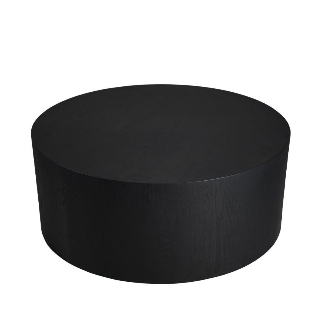 TUBE COFFEE TABLE WOOD BLACK 100x100xH41cm E1 PRC