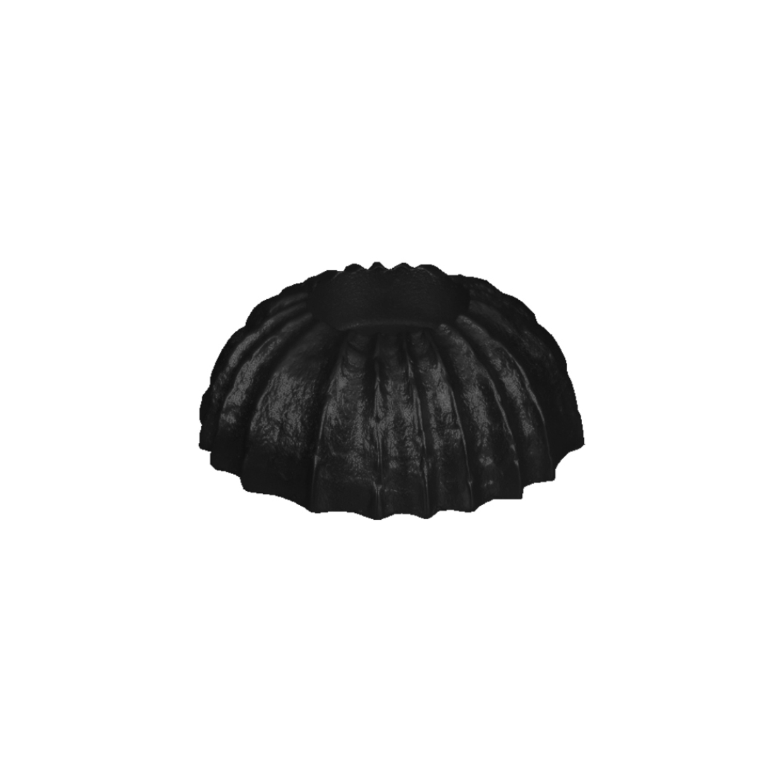 MOLK BASE FOR CANDLE ALUMINIUM BLACK MATTE D10xH4c
