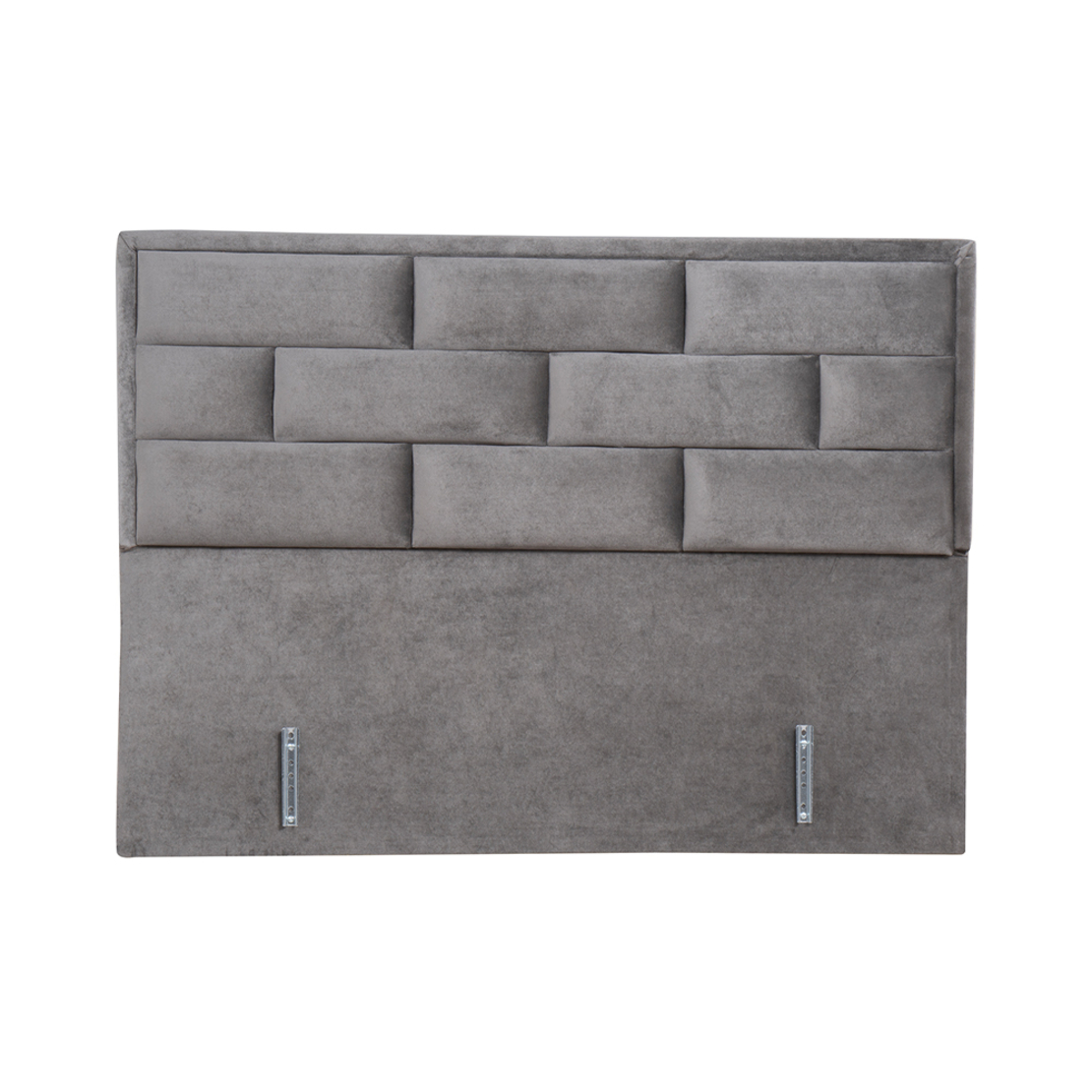 BRICK BED WITH STORAGE (FOR MATTRESS 160x200cm) VELVET GREY 07-450 E1 TR