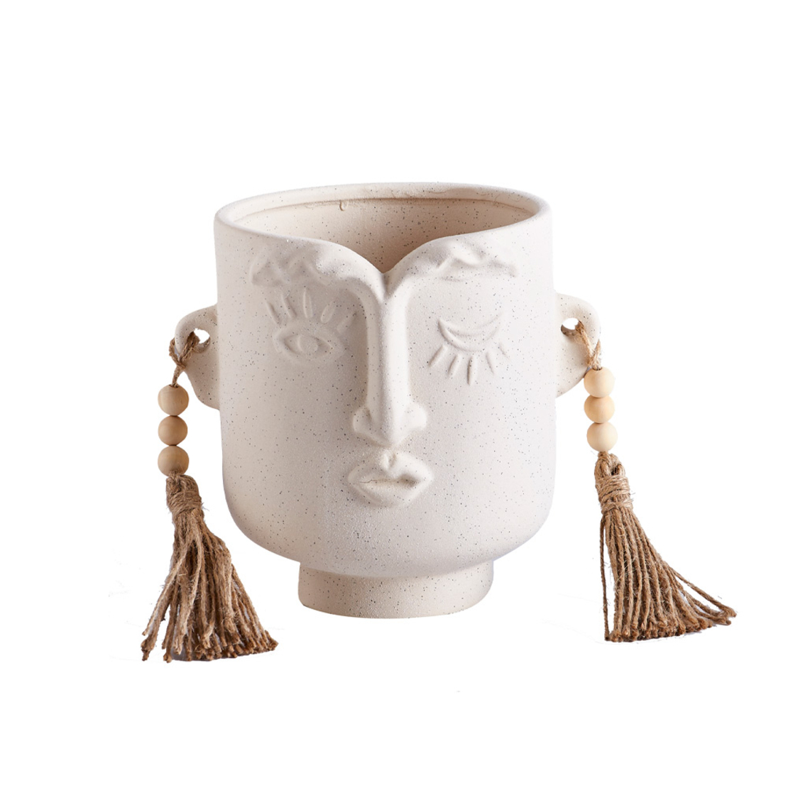 ERIS PLANTER CERAMIC BEIGE 21x18xH20cm PRC